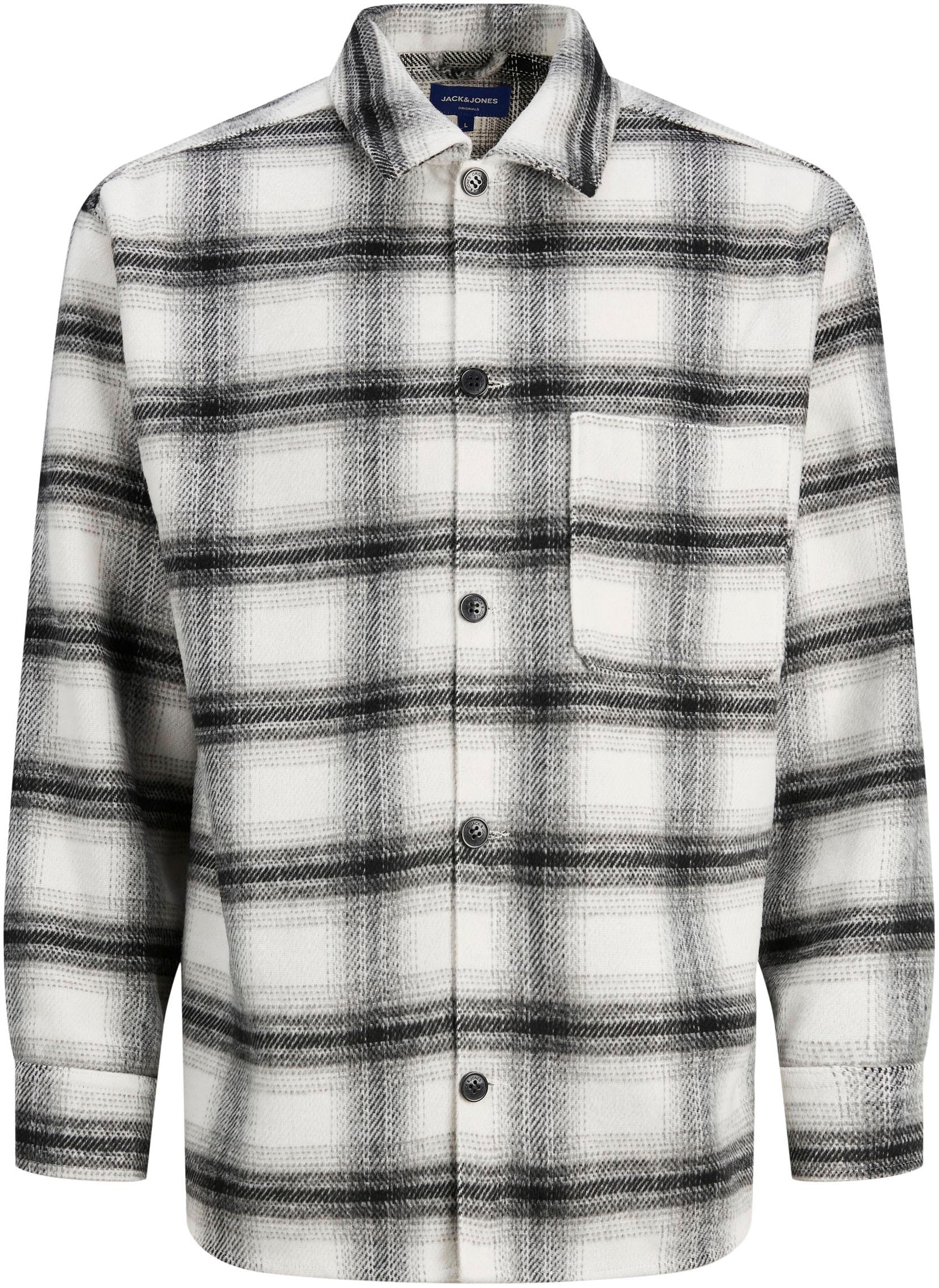 Jack & Jones Langarmhemd »JORZAC CHECK OVERSHIRT LS SN«