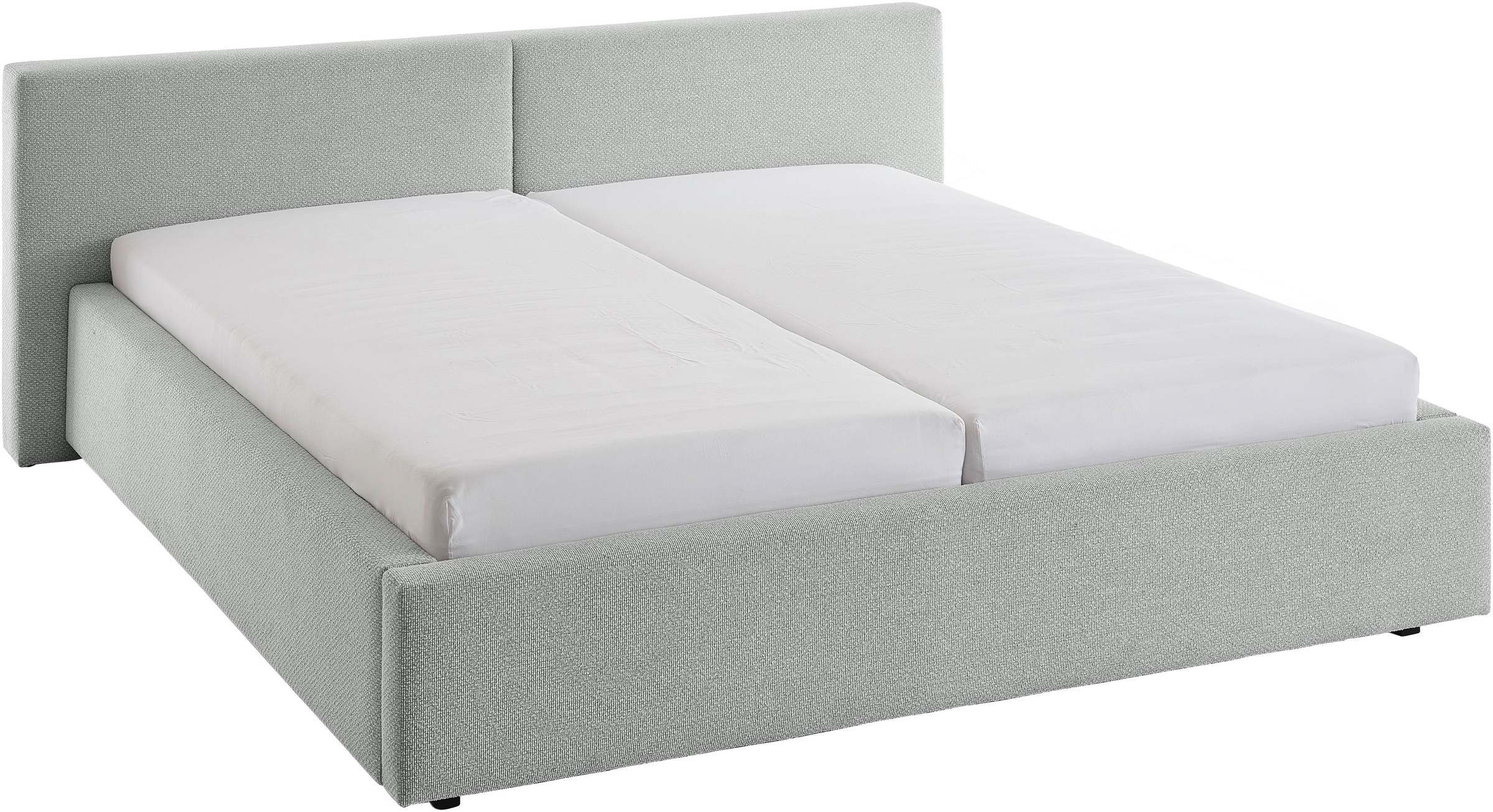 meise.möbel Polsterbett »Cube wahlweise mit Matratze und Bettkasten«, extra flaches Kopfteil, erhältlich in den Breiten 140cm, 160cm & 180cm