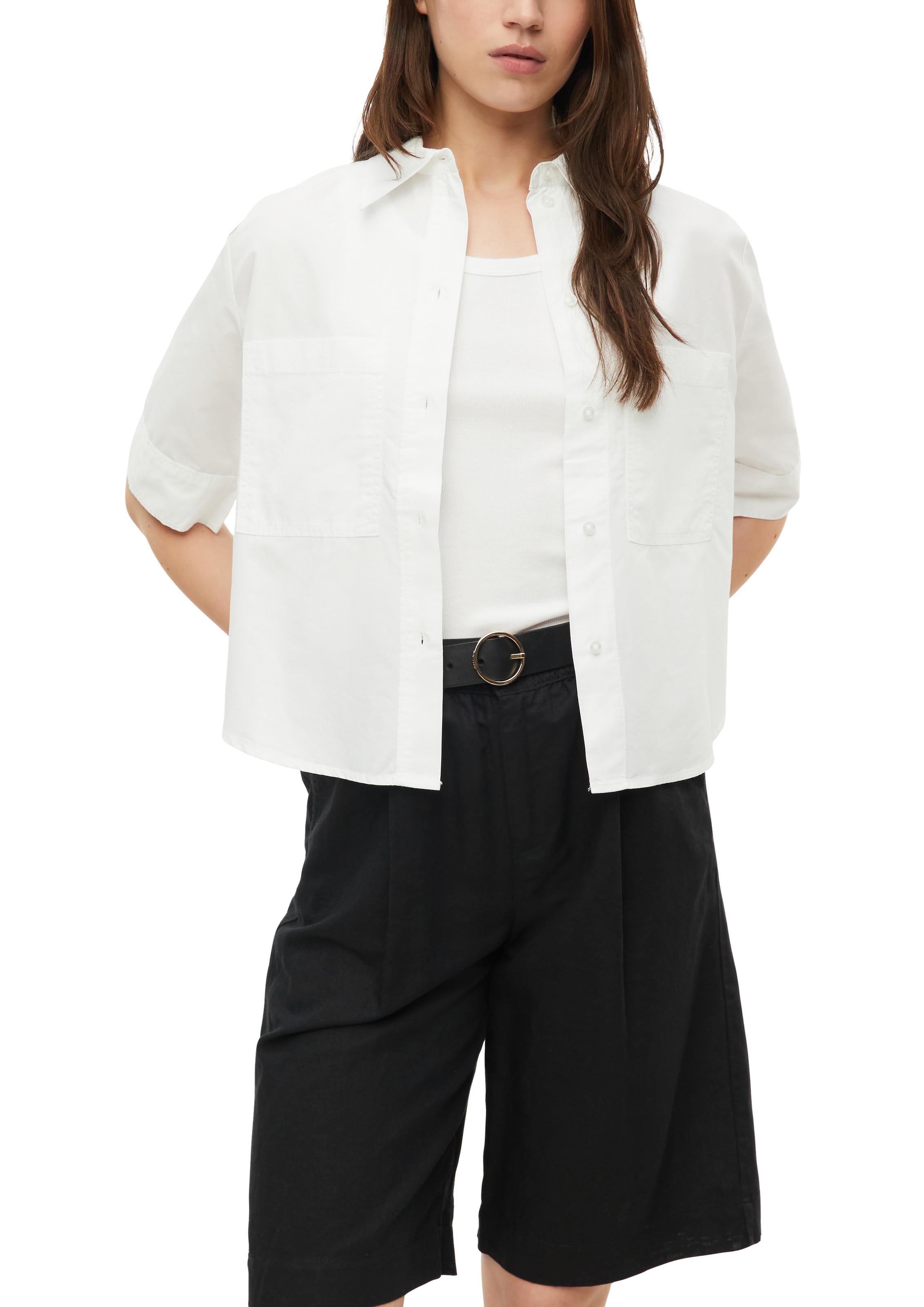 s.Oliver Hemdbluse 3/4 Arm -Sommerbluse mit Lyocell