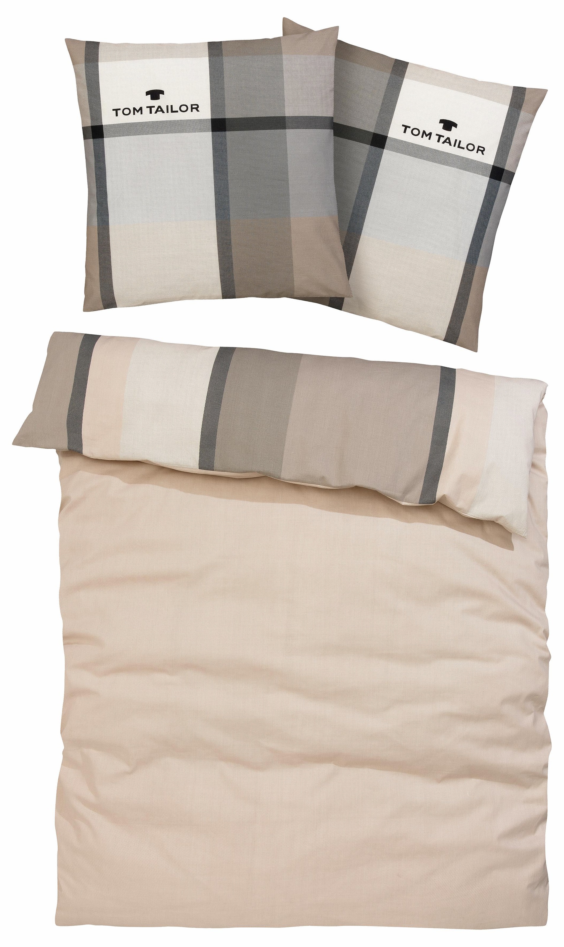 TOM TAILOR HOME Bettwäsche »Lenny in Gr. 135x200 oder 155x220 cm«, mit GRATIS-Zugabe: Kissenhülle