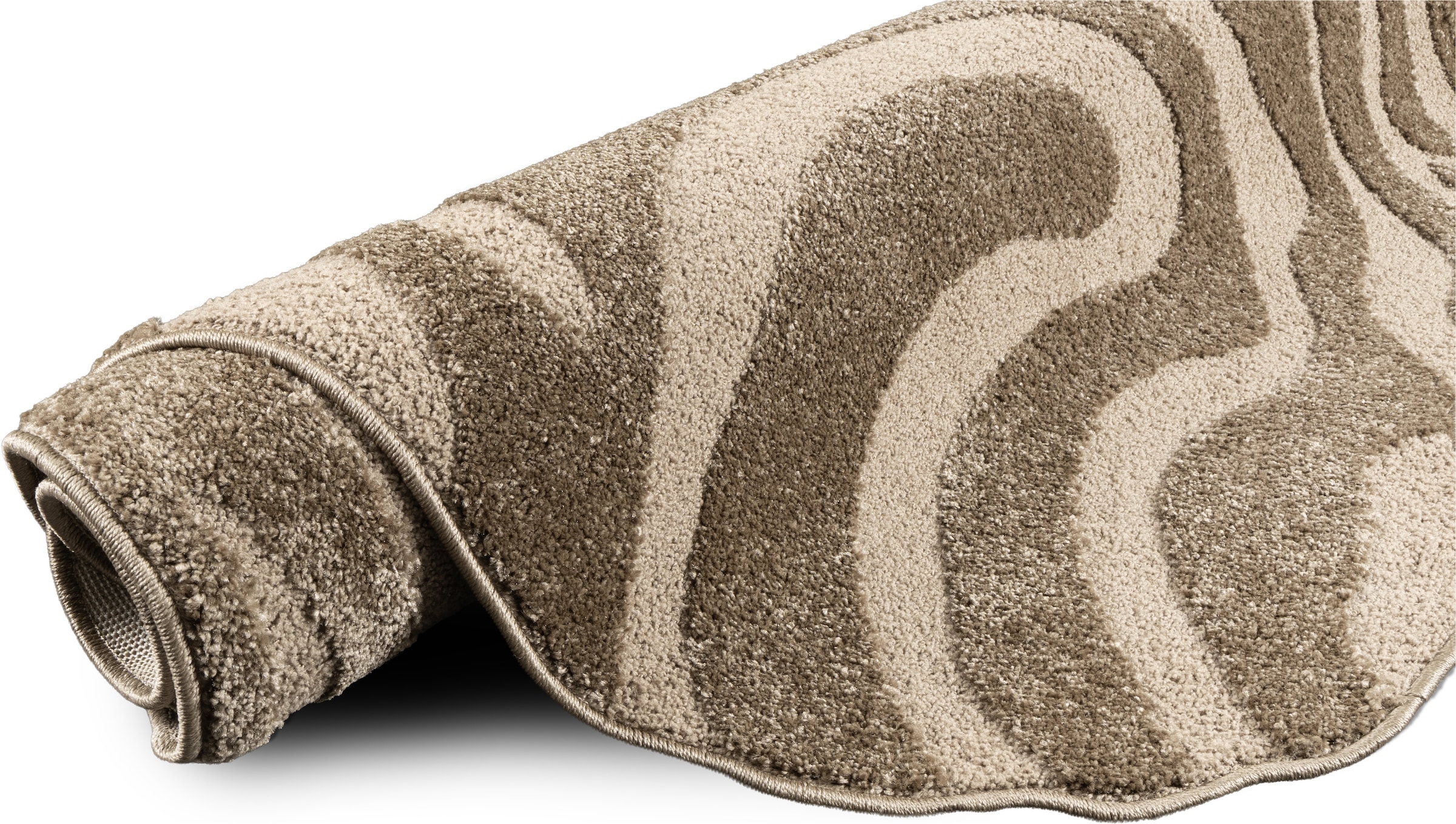OTTO home Teppich »Zebra, besondere Form, Animal-Look« rechteckig 12 mm Höhe moderner Animal-Print, Tiermotiv, Wohnzimmer, Schlafzimmer