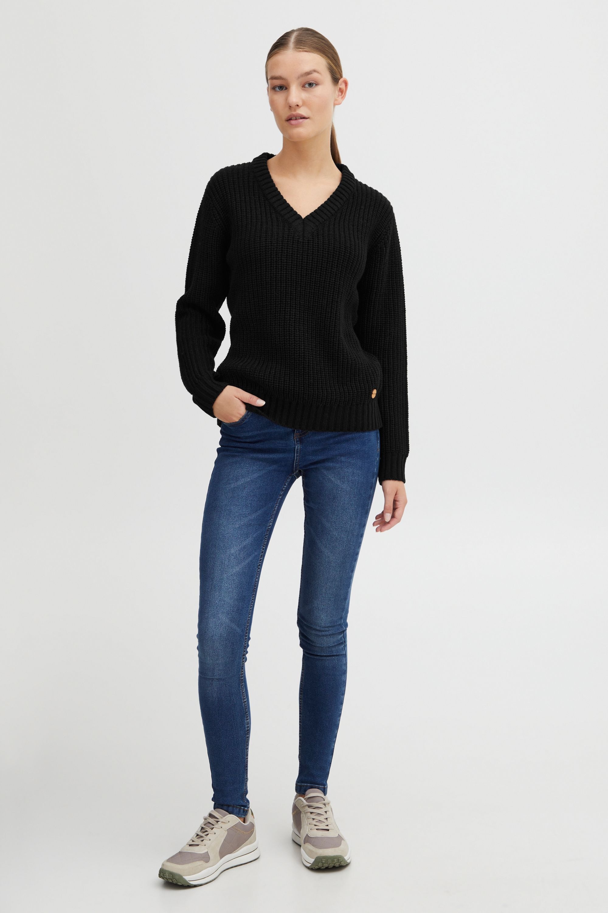 OXMO Strickfleece-Pullover »Strickpullover OXNanny«