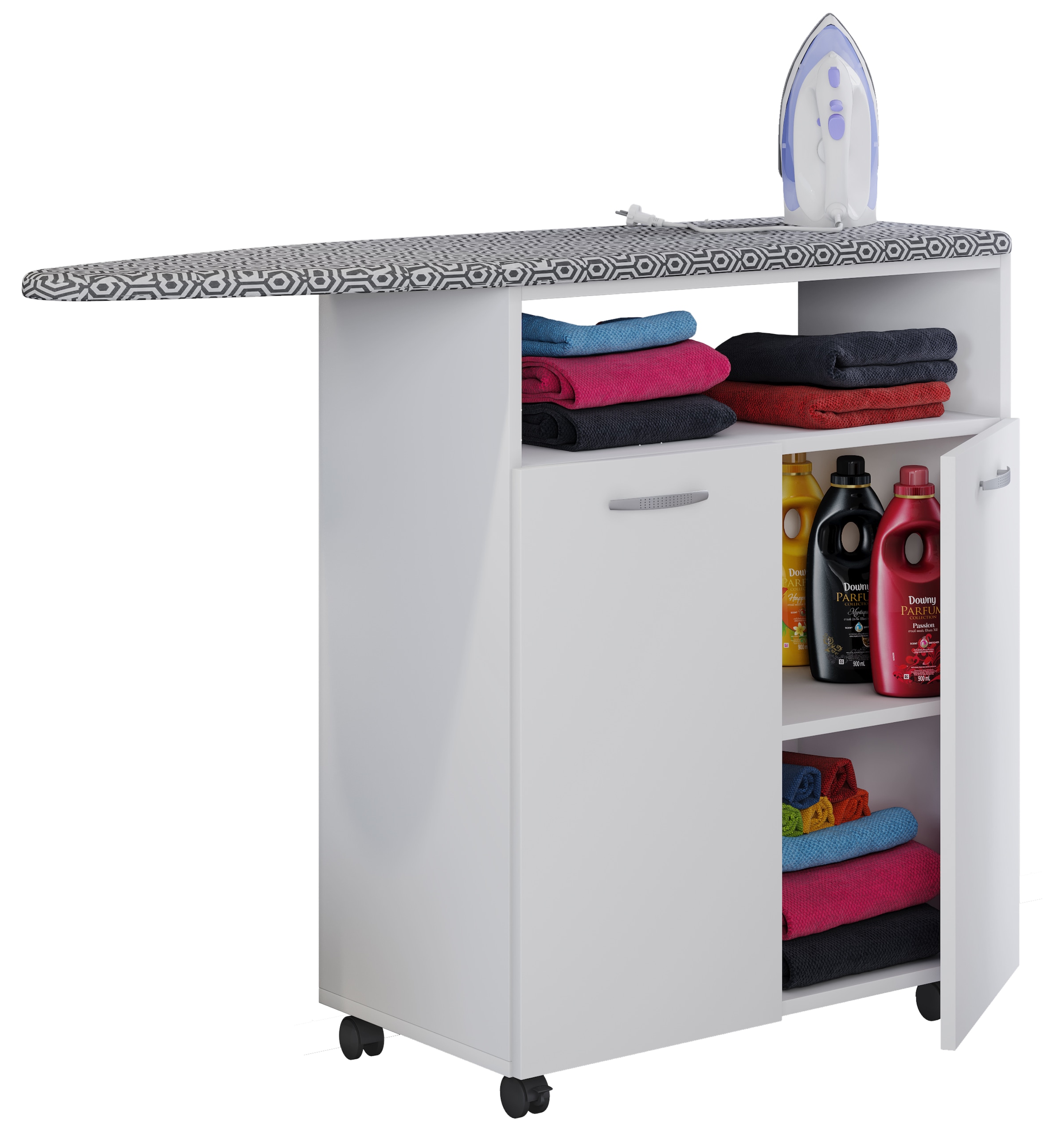 Ebuy24 - Commode et sideboard Bigilo h. 86 x l. 112 x p. 37 cm Blanc