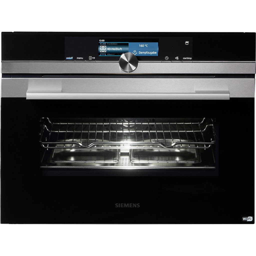 SIEMENS Dampfbackofen »CS658GRS7«, iQ700, CS658GRS7, mit 1-fach-Teleskopauszug, ecoClean Plus