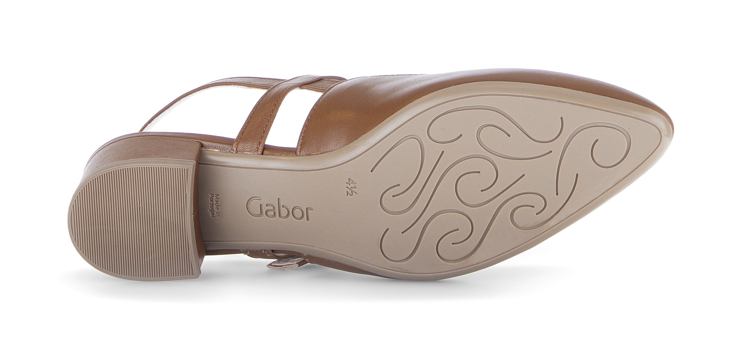 Gabor Slingpumps  Blockabsatz, Businessschuh mit zwei verstellbaren Schnallen