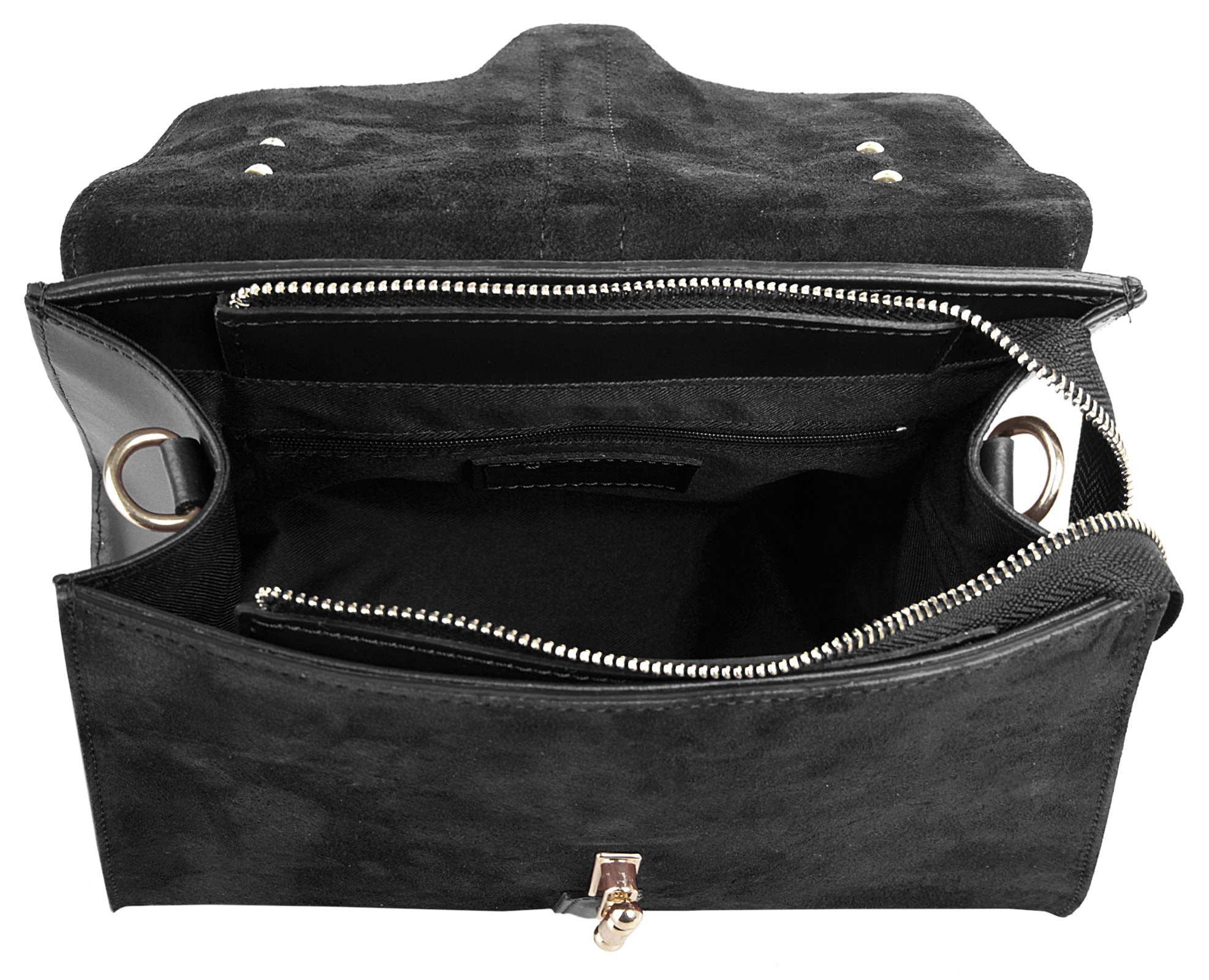 Cluty Henkeltasche, echt Leder, Made in Italy