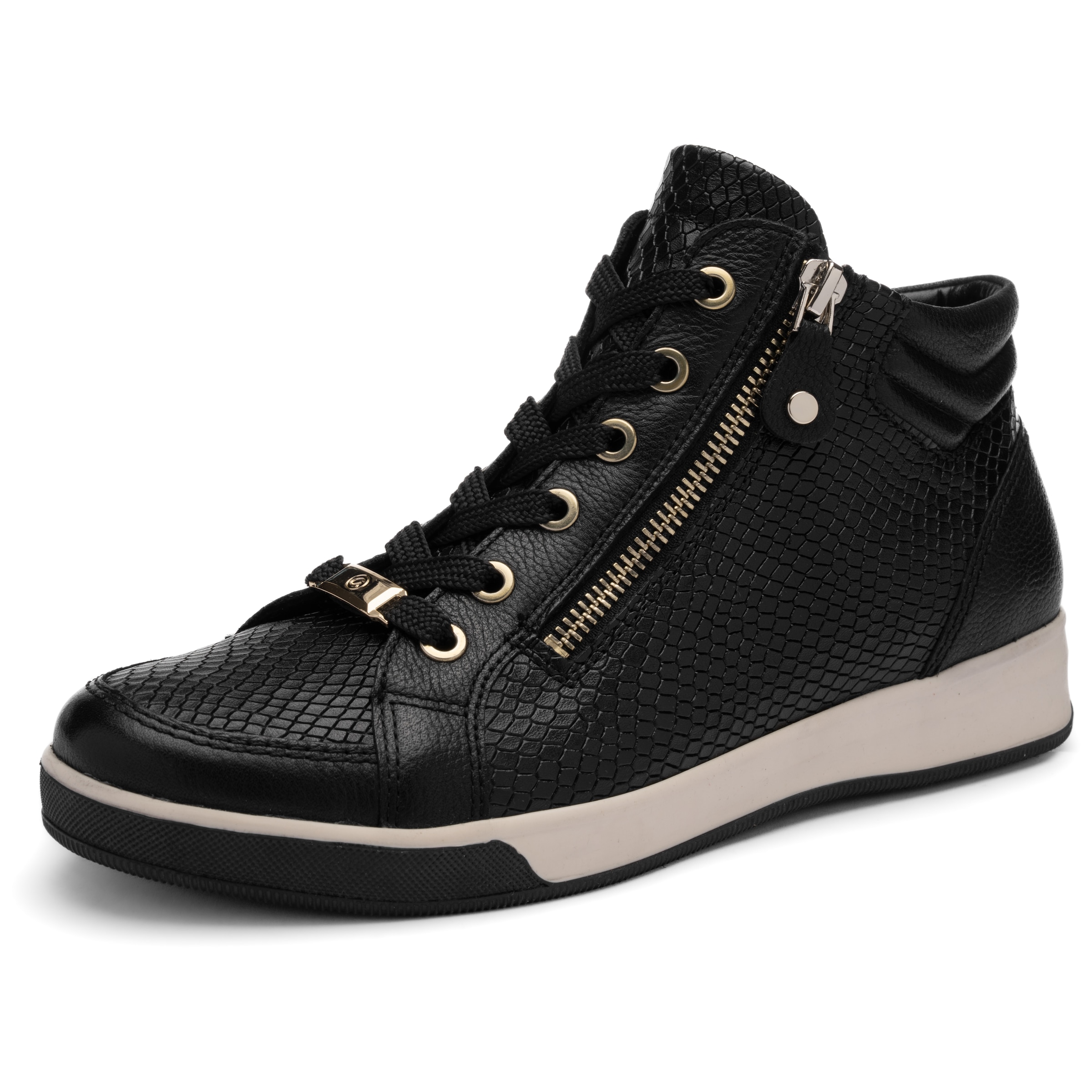 Ara Sneaker »ROM«  , Freizeitschuh, High-Top-Sneaker, Schnürschuh in Schuhweite G (=weit)