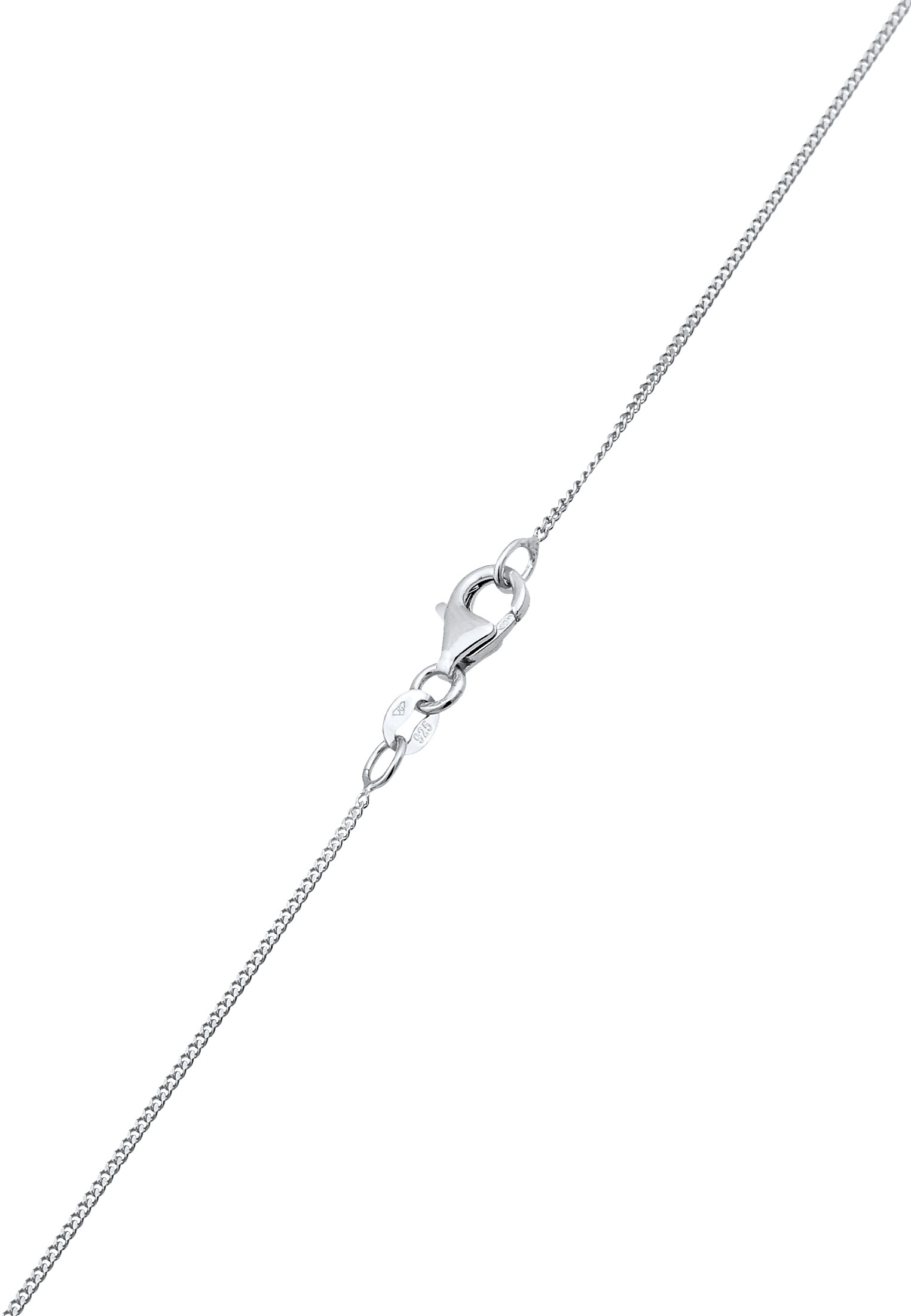 Elli Silberkette »Halskette Kreis Anhänger Kristalle 925 Silber«