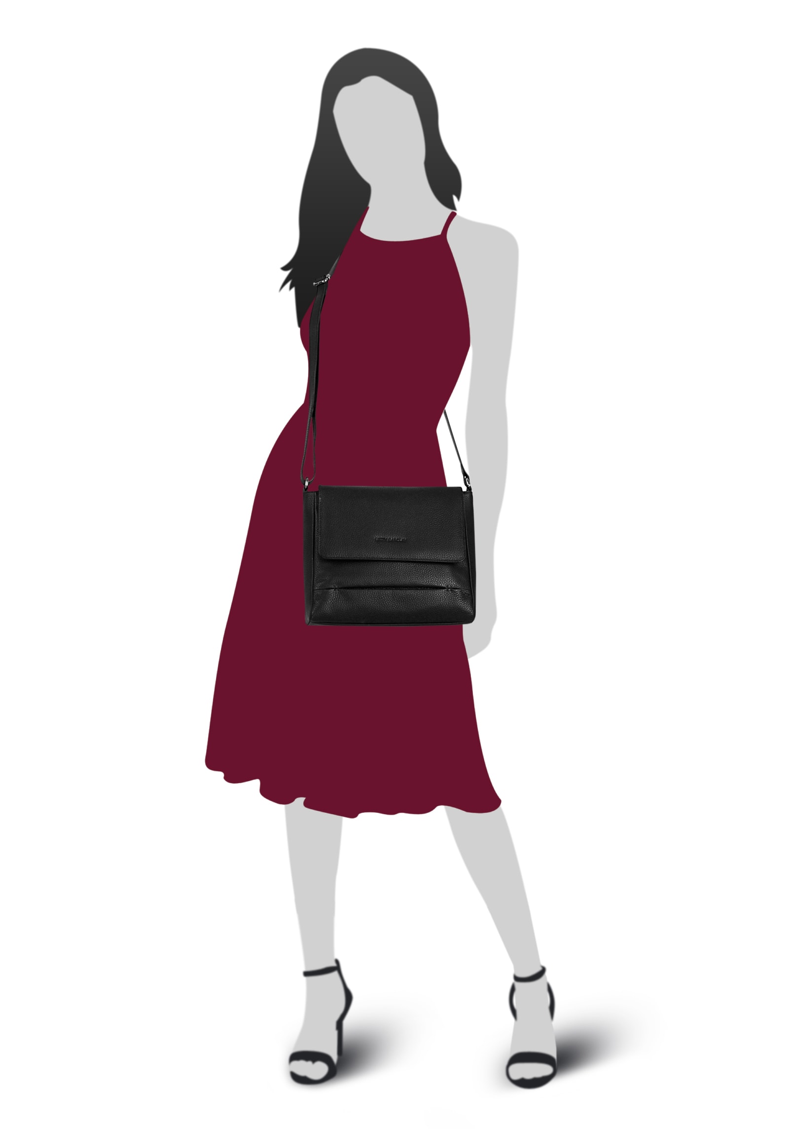 Betty Barclay Umhängetasche echt Leder