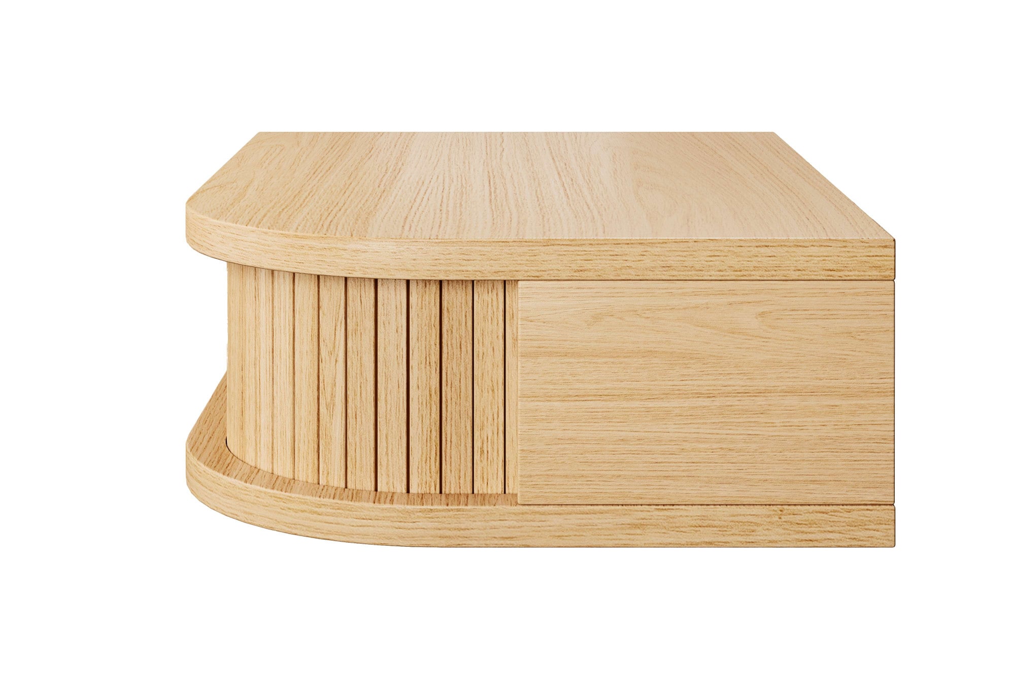 Woodman Nachttisch »Farsta« in 3 Farben, mit Tambourschiebetüren, mit Eichenholz furniert, FSC®