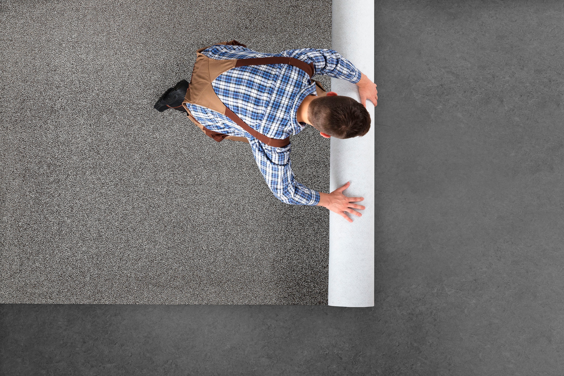 Andiamo Teppichboden »Pisay, Velours, Made in Belgium«, rechteckig, 17,5 mm Höhe, Uni Farben, Breite 400 cm, Wohnzimmer, strapazierfähig & pflegeleicht
