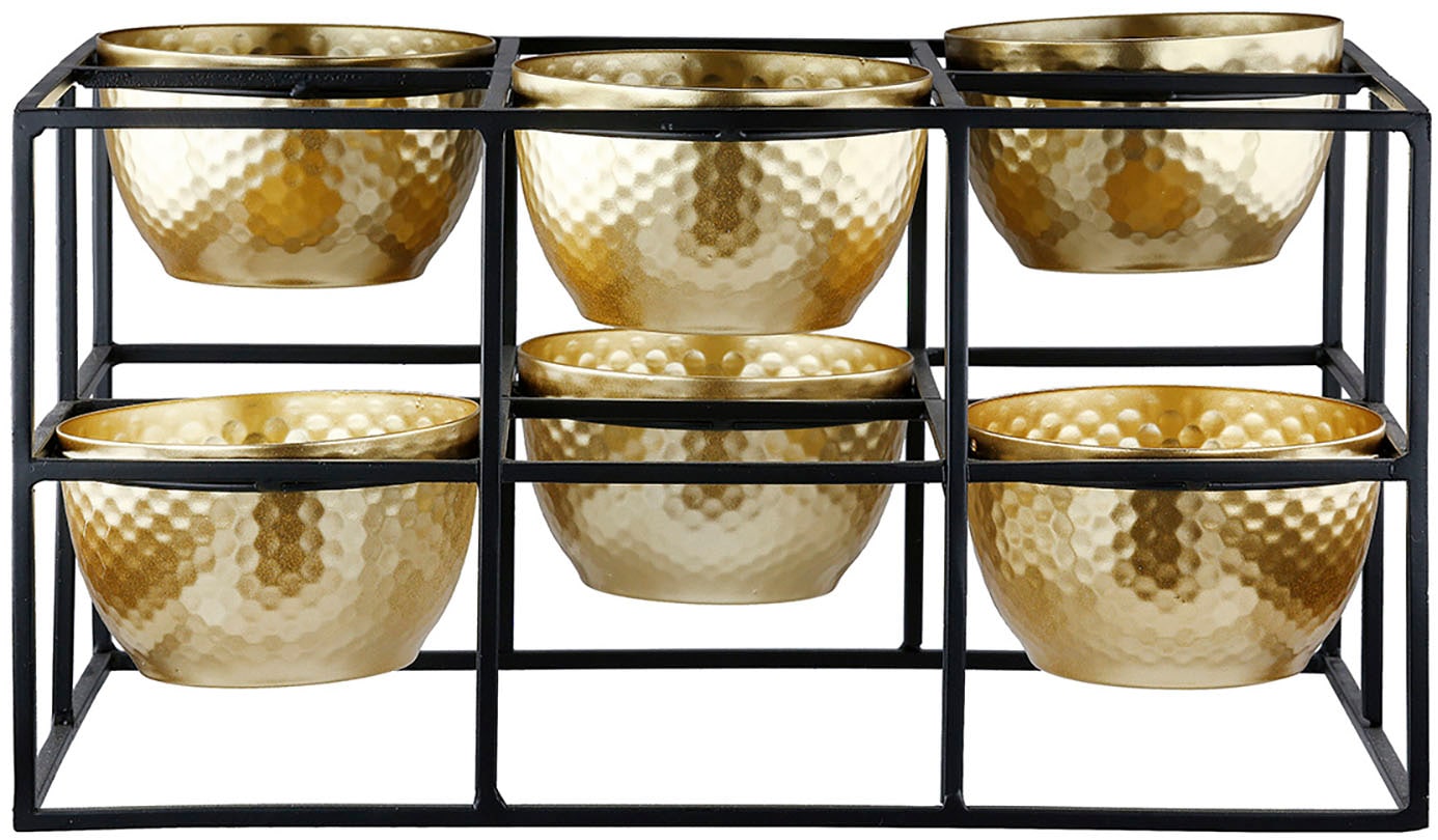Casablanca by Gilde Teelichthalter "6er Teelichtleuchter Frame, H.14 cm"