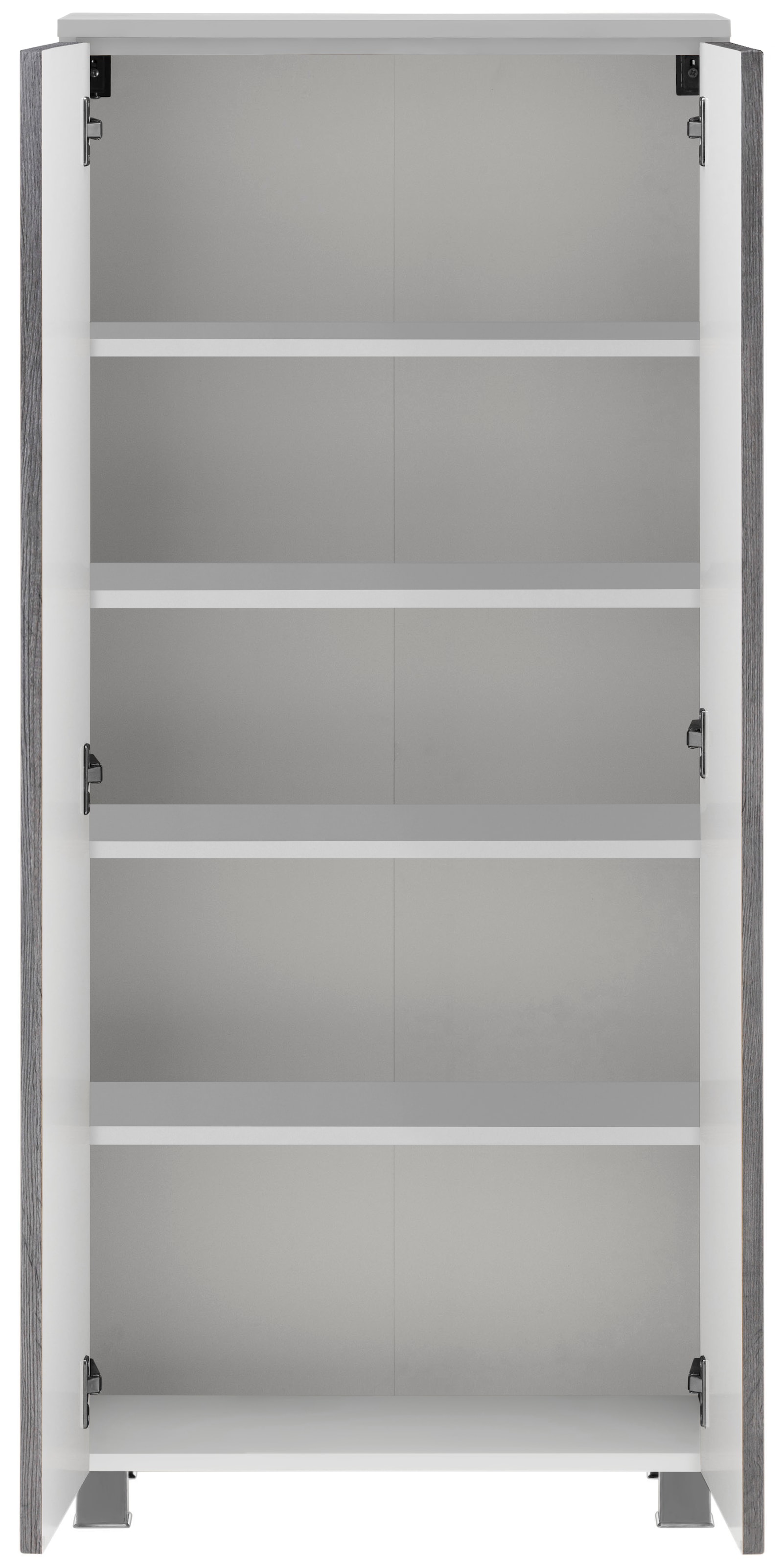 welltime Midischrank »Trento, verschiedene Ausführungen und Farben«, Badmöbel, Badschrank, 60 cm breit, 2 Türen, viel Stauraum