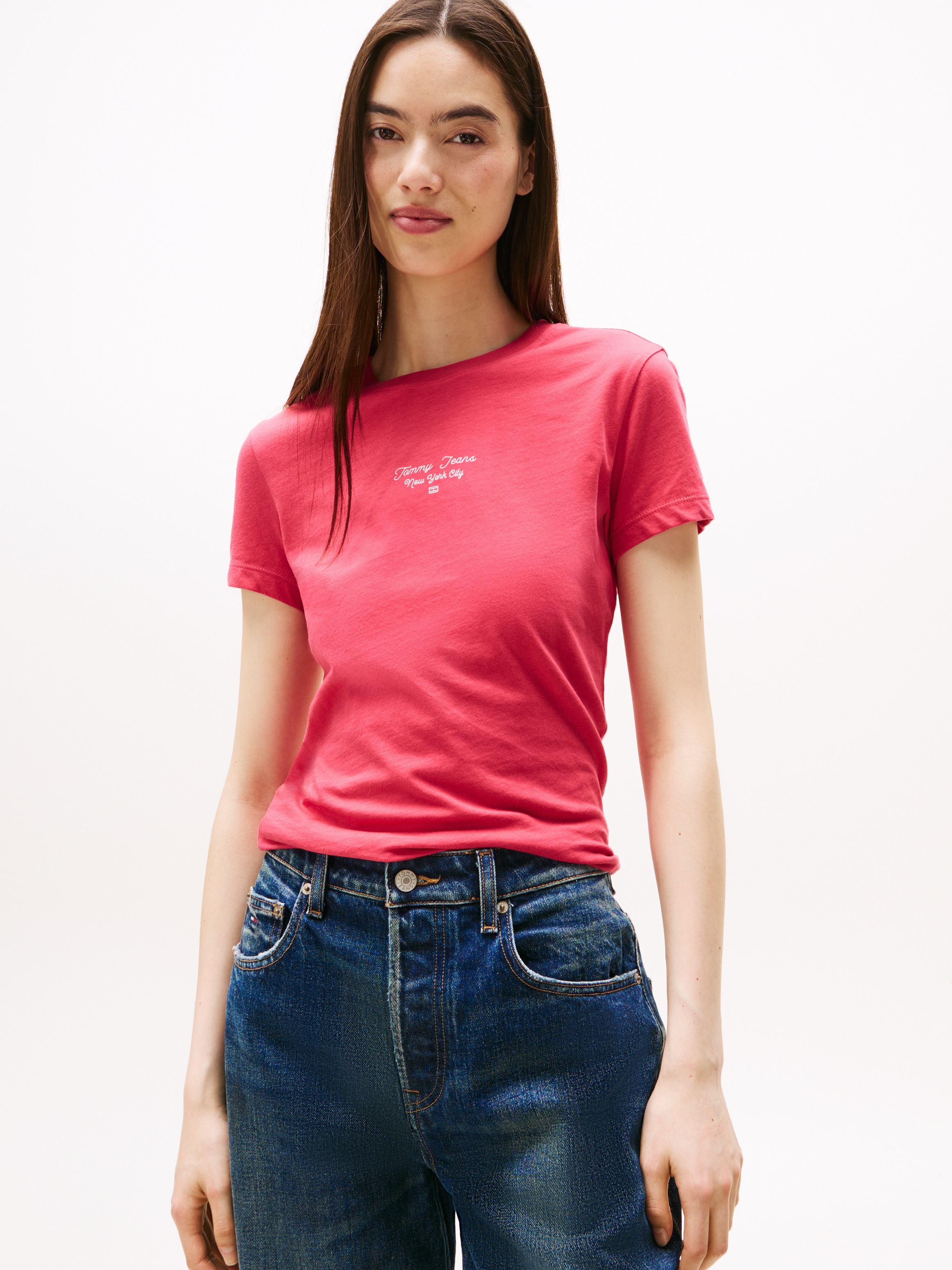 Tommy Jeans Kurzarmshirt »TJW SLIM ESS LOGO 1 TEE EXT«