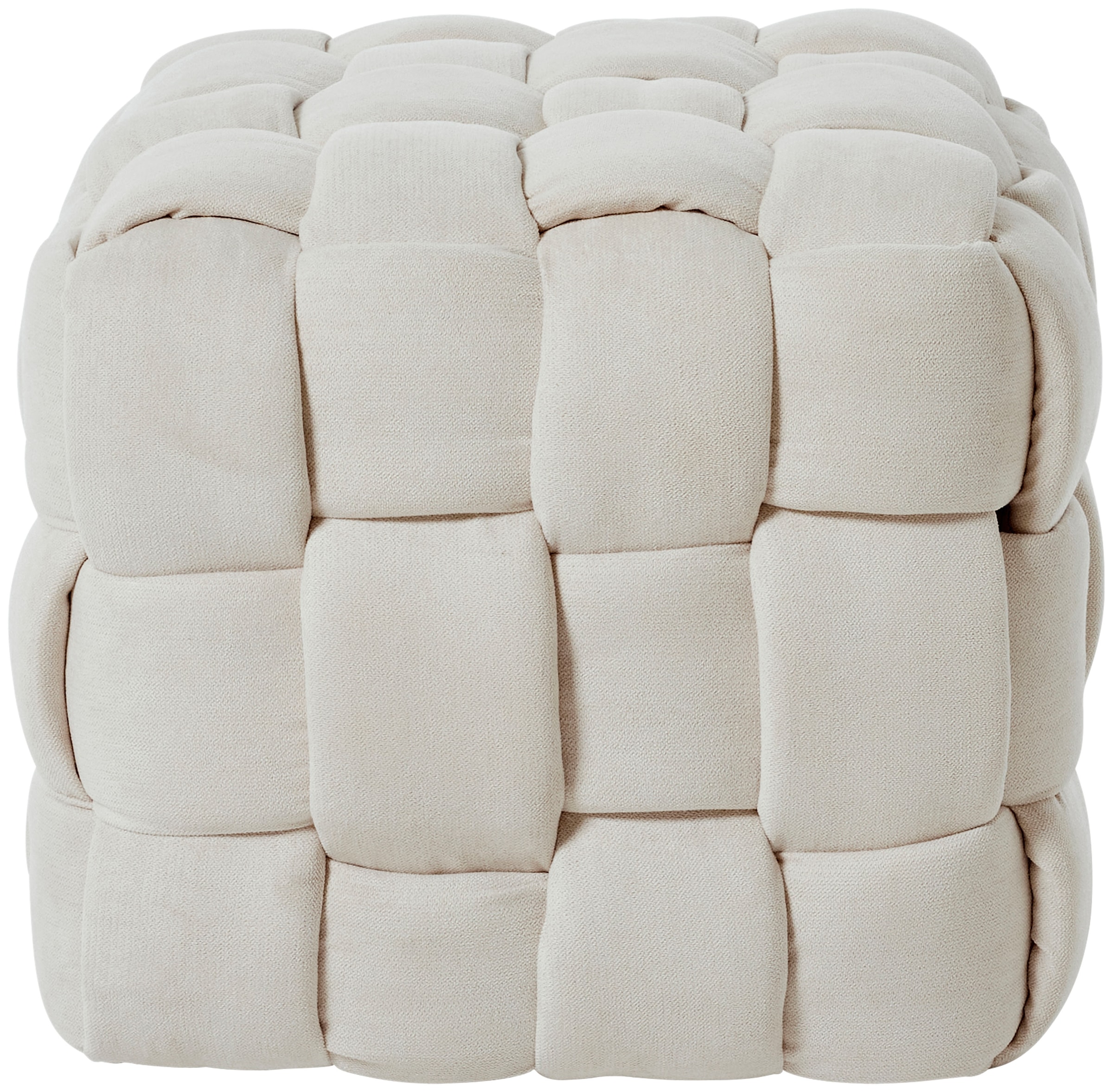 Jahnke Hocker »WEB ART S« Hocker, Couchtisch, Beistelltisch gepolstert in edler Flechtoptik