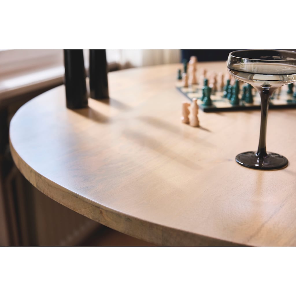 TOM TAILOR HOME Esstisch »Ribbed Side Table High«, mit Säulenfuß im extravaganten Ribbed-Look