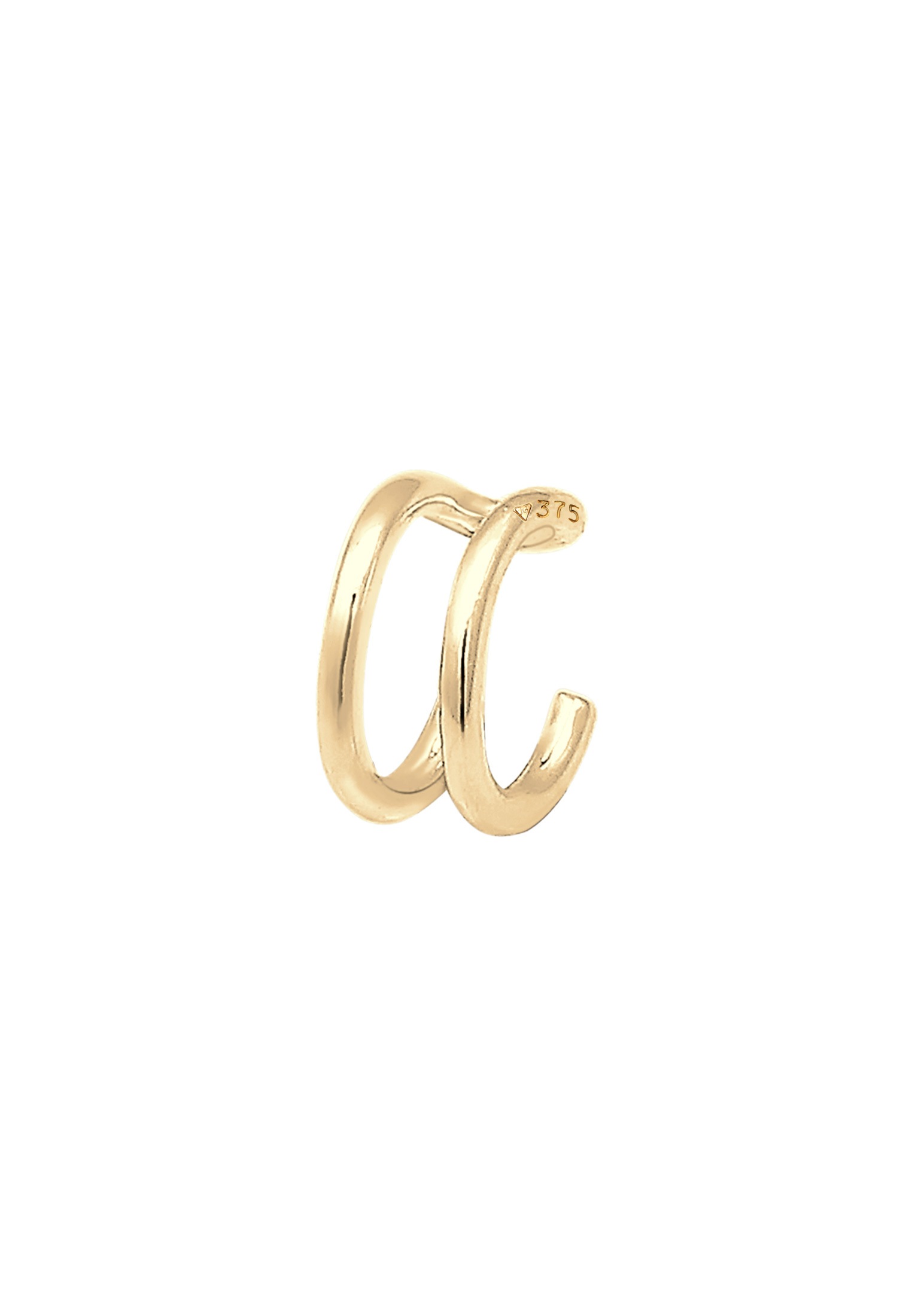 Elli Premium Ohrklemme »Ohrringe Earcuff Single Geo Basic Trend 375 Gelbgold«