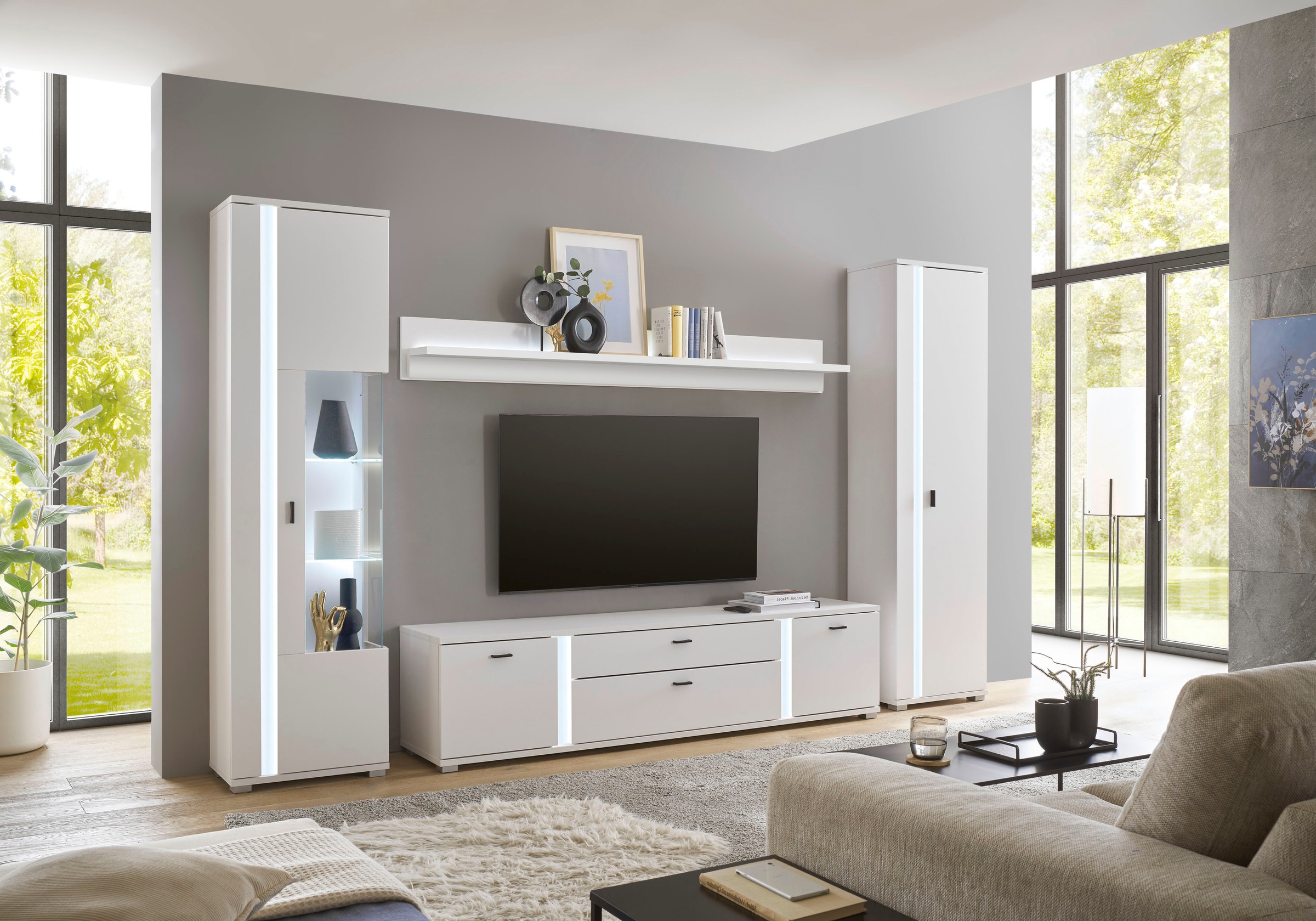 Home affaire Wohnwand »LONG ISLAND« Set, 4 Stk. tlg.