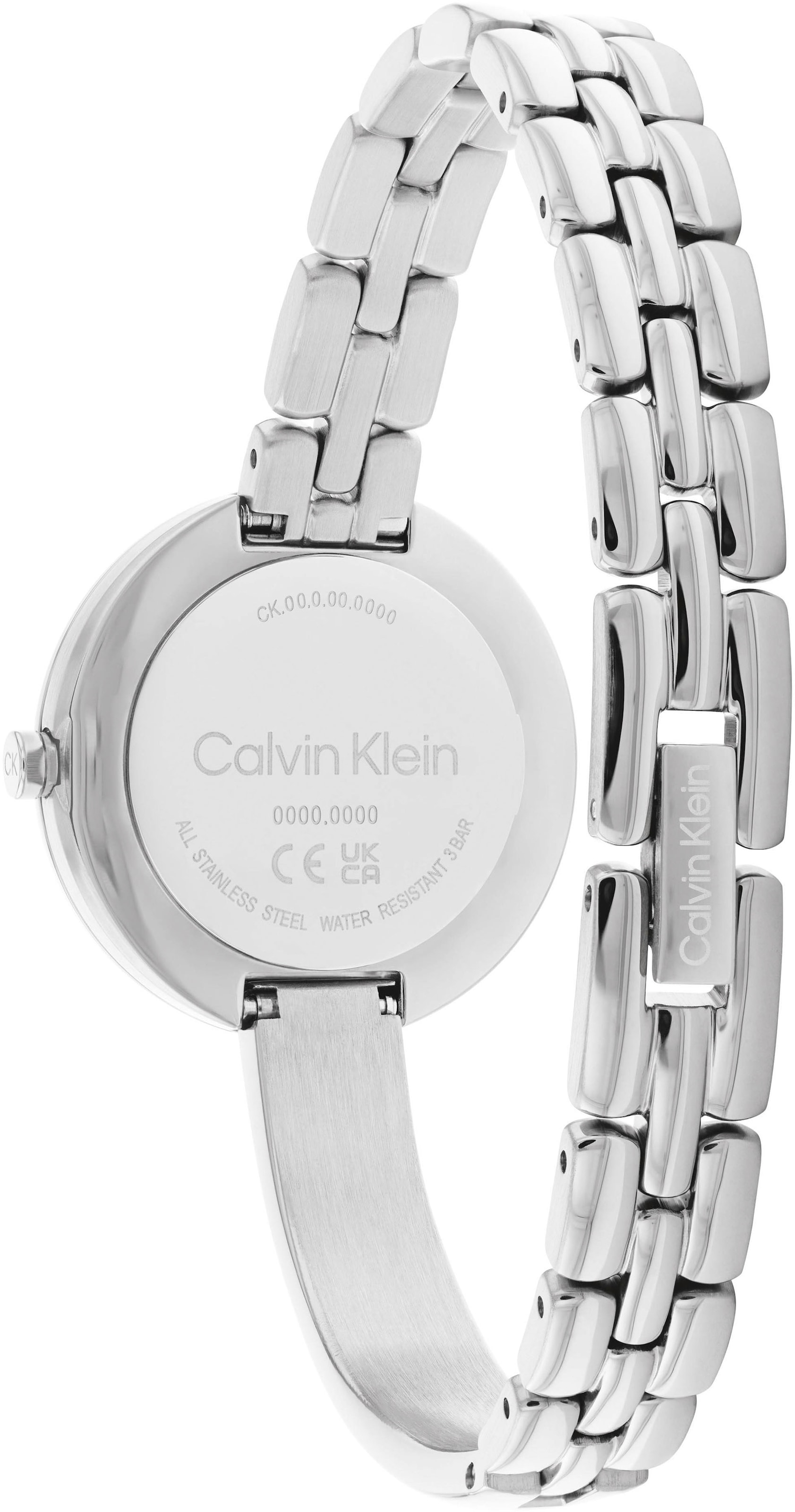 Calvin Klein Quarzuhr »SCULPTURAL«, Armbanduhr, Damenuhr, Mineralglas, Edelstahlarmband