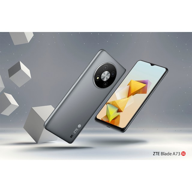 ZTE Smartphone »Blade A73 5G«, grau, 16,56 cm/6,52 Zoll, 128 GB  Speicherplatz, 50 MP Kamera ➥ 3 Jahre XXL Garantie | UNIVERSAL