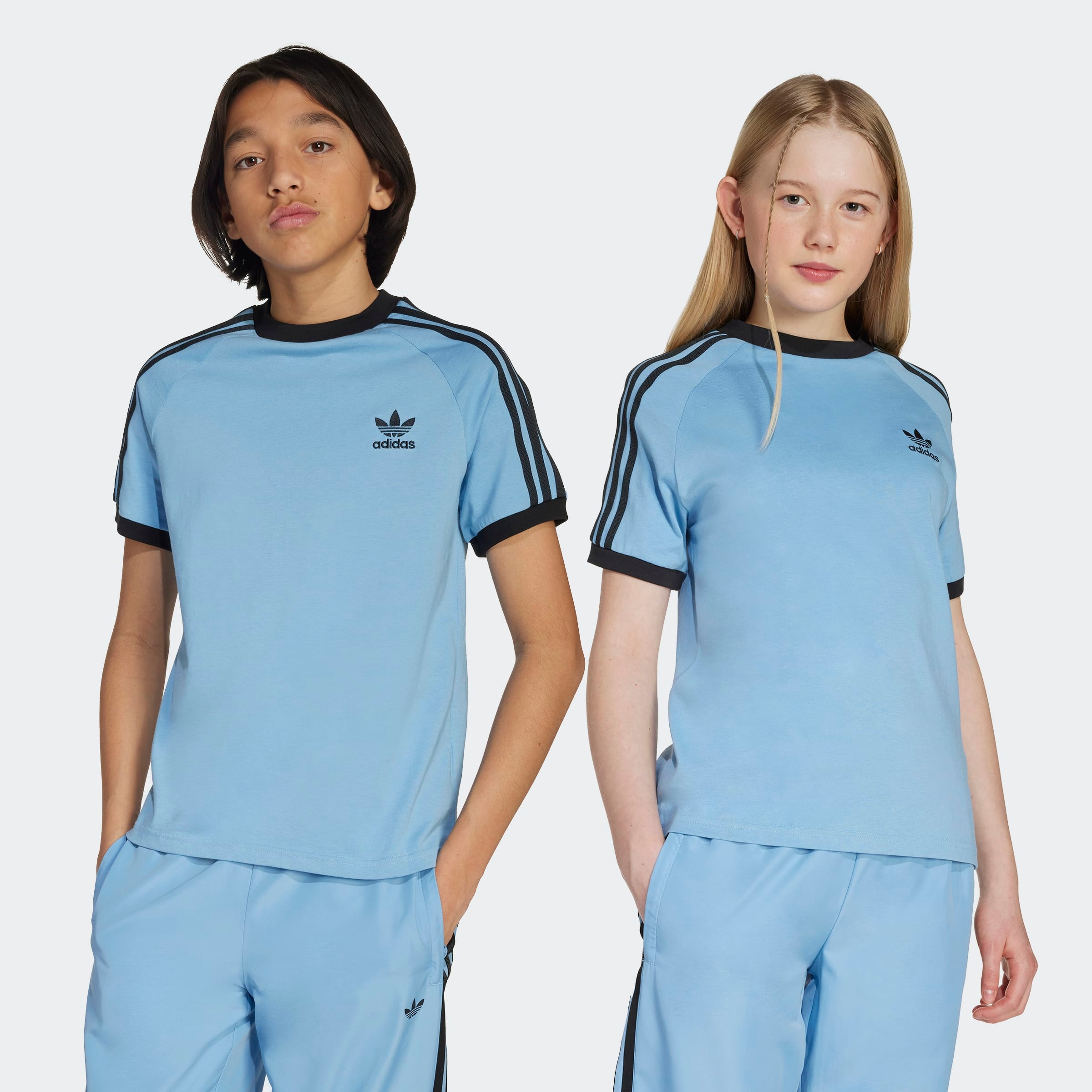 adidas Originals T-Shirt »3 STRIPE TEE« sportlicher Stil, mit kurzen Ärmeln, für Kinder, aus Baumwolle