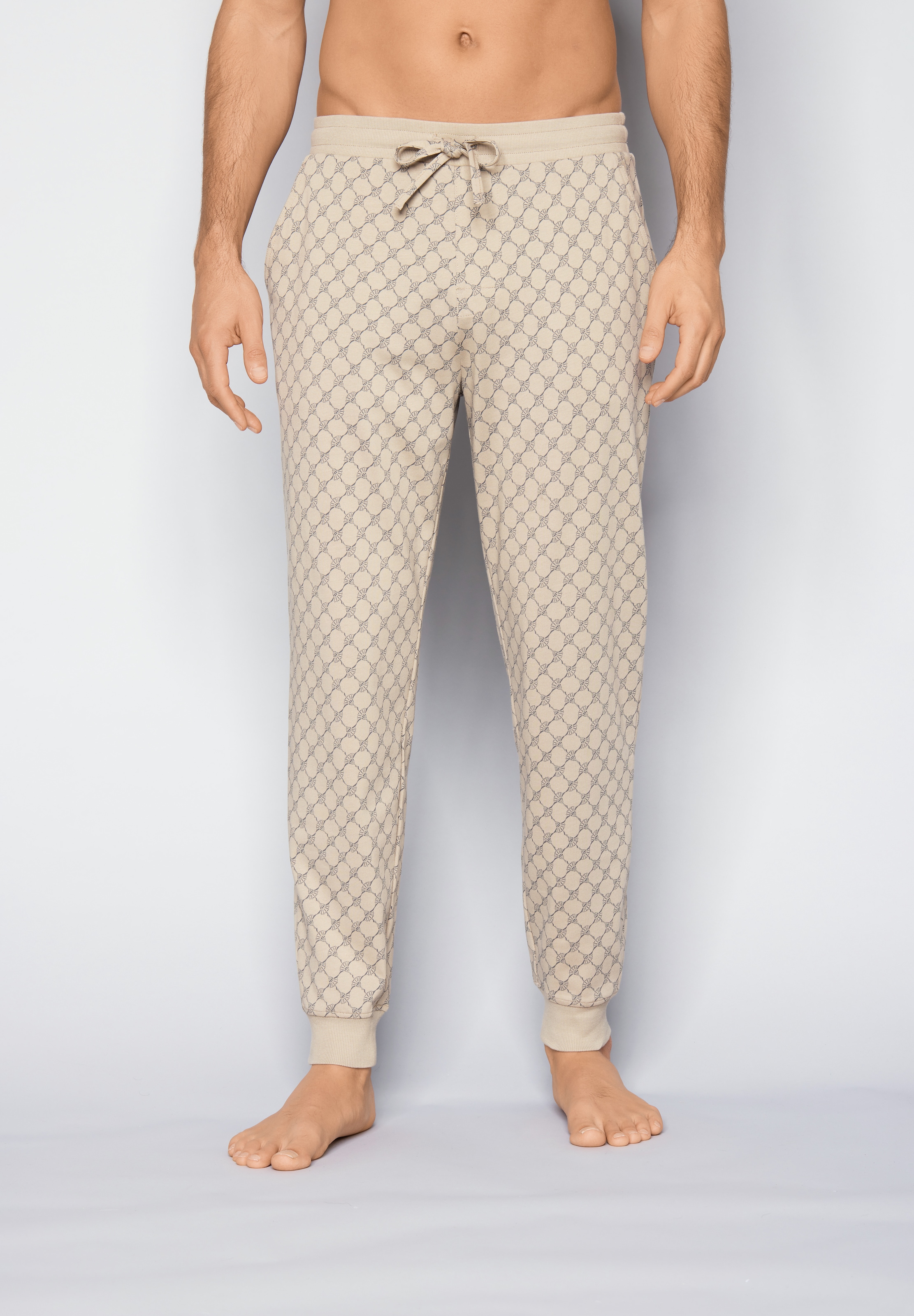 JOOP! Loungehose »Leisure«  mit Cornflower-Print, seitlichen Taschen und Bindeband