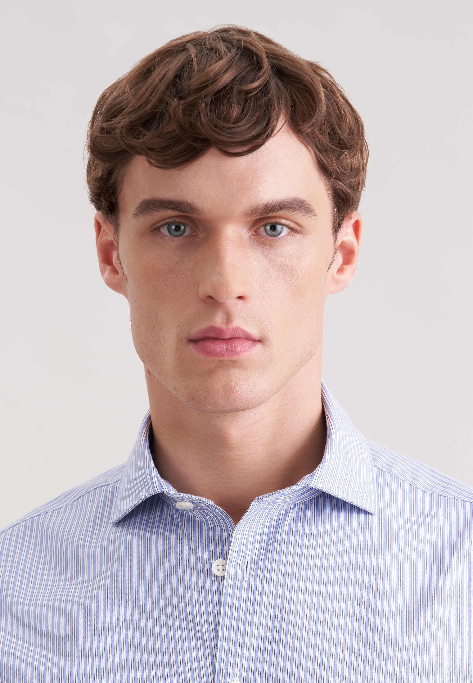 seidensticker Businesshemd Slim 1/1 Kentkragen Gestreift