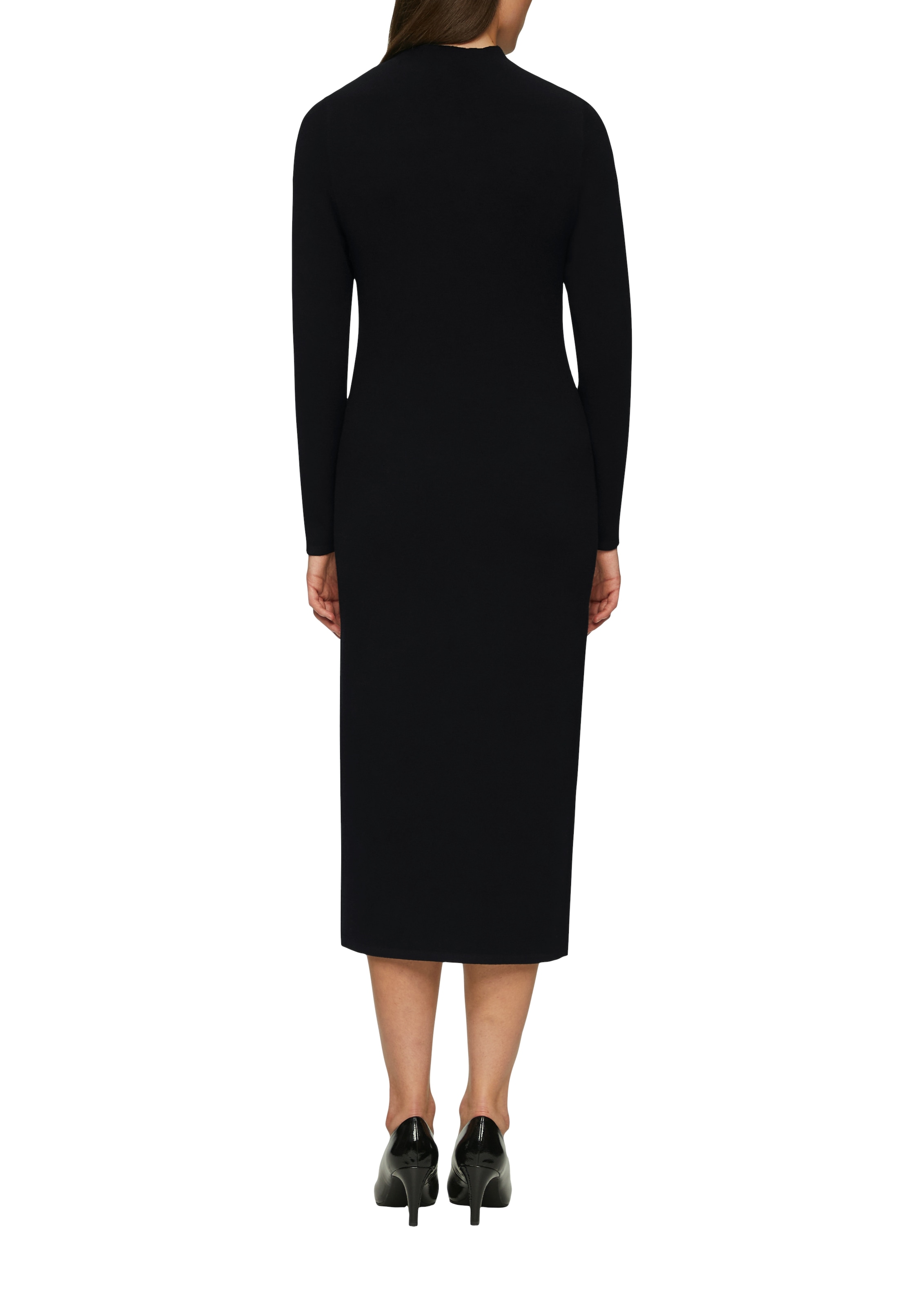 s.Oliver BLACK LABEL Strickkleid, 3/4 lang, mit Stehkragen