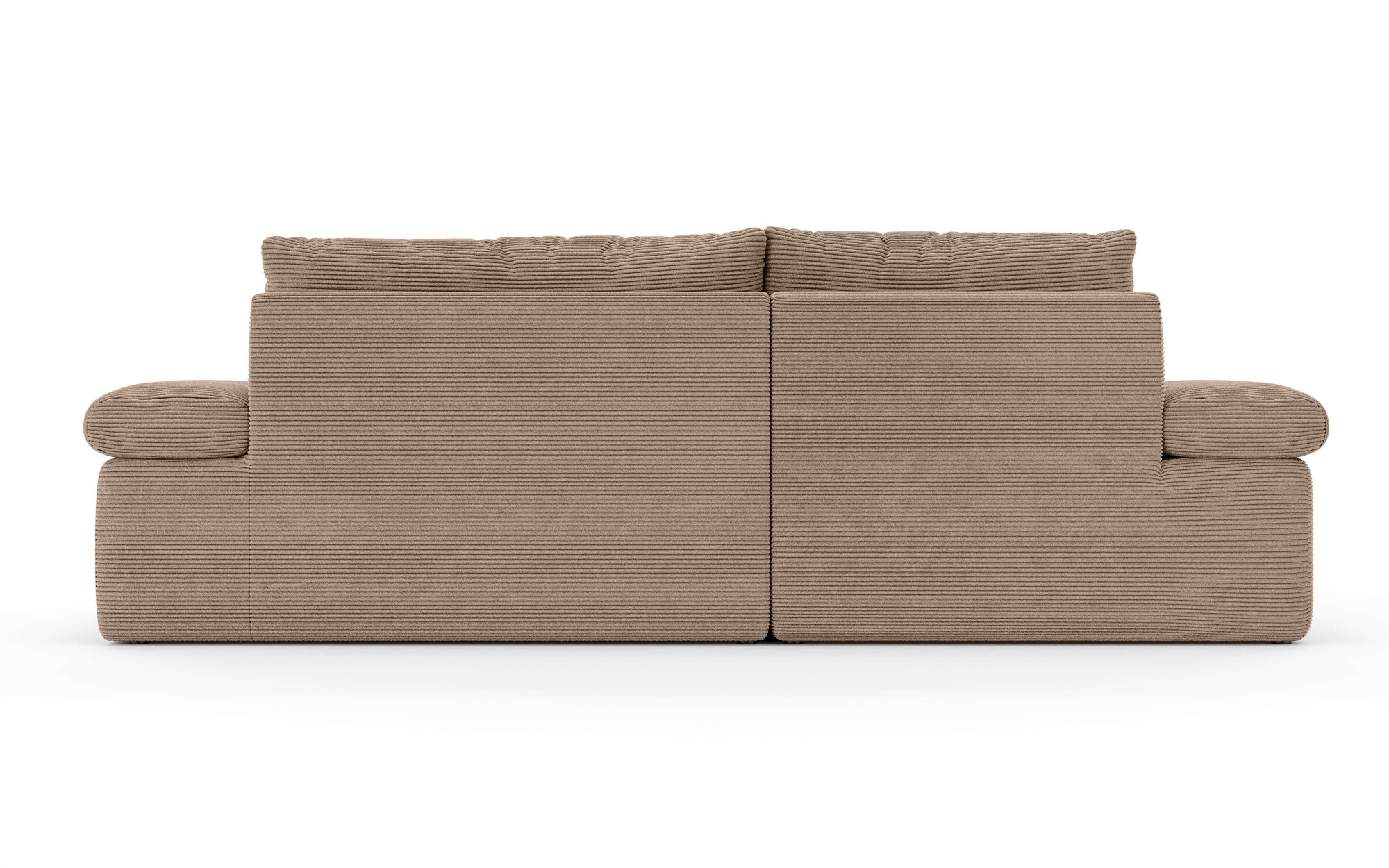 Home affaire Ecksofa »ALVERIE mit Recamiere, moderne Steppung, Maße: B/T/H 274/203/106 cm«, L-Form mit Wellenunterfederung, mit 4 Rückenkissen, pflegeleicht Stoff