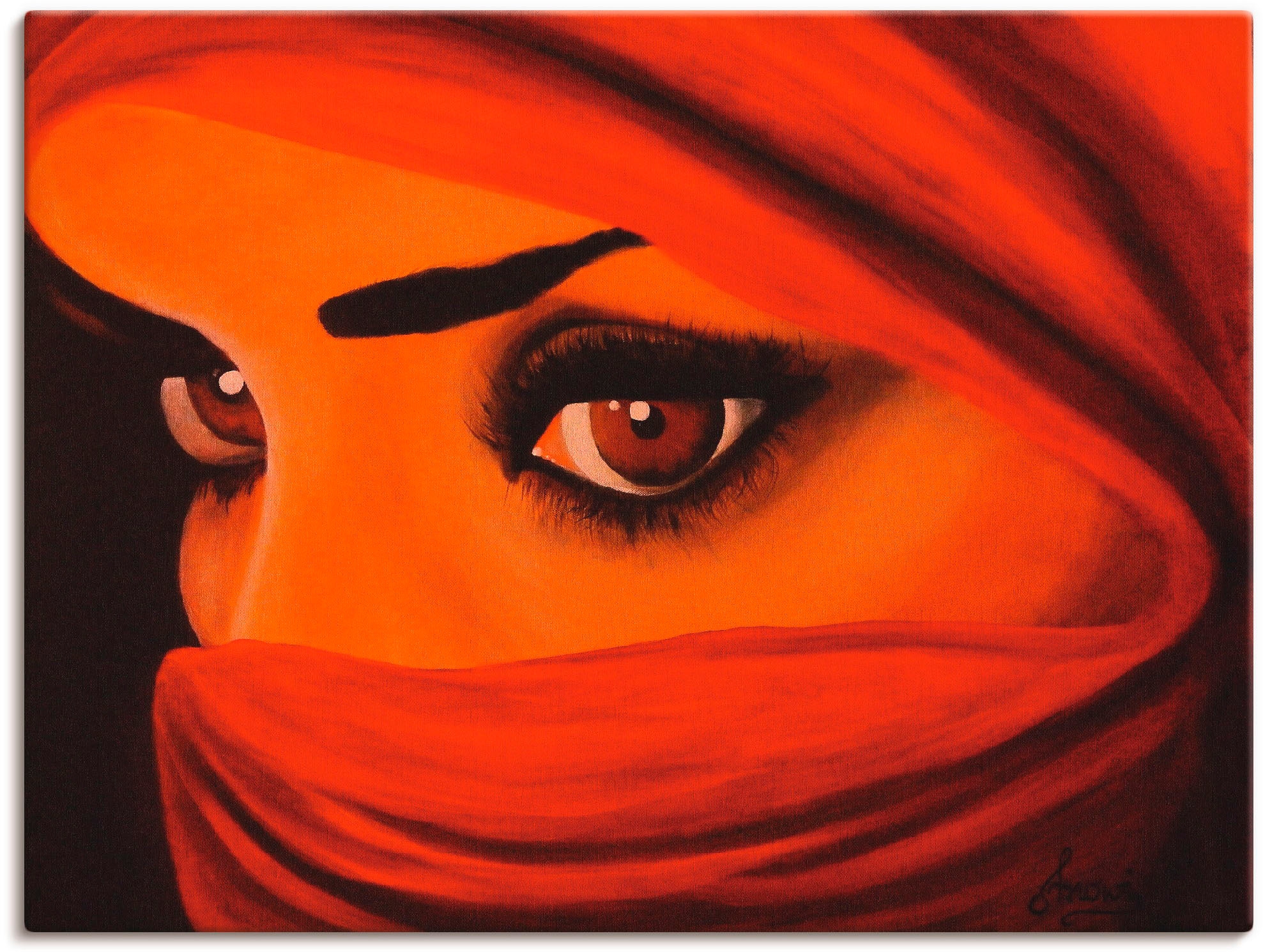 Artland Wandbild »Tuareg-Die von Gott Verlassene«, Frau, (1 St.), als  Leinwandbild, Wandaufkleber oder Poster in versch. Größen auf Rechnung  kaufen