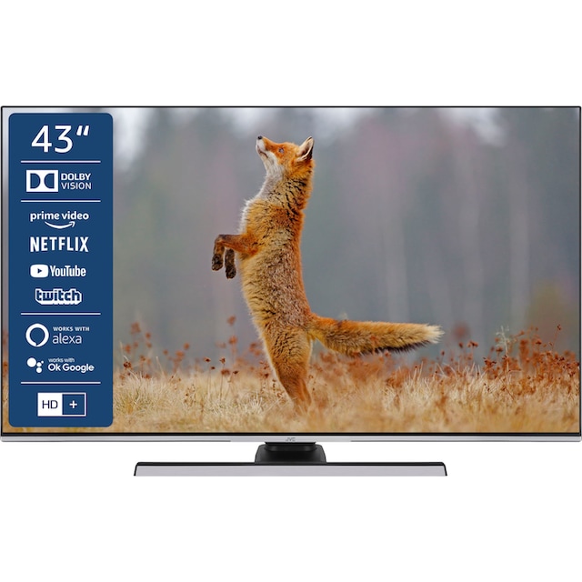 JVC LED-Fernseher »LT-43VU8185«, 108 cm/43 Zoll, 4K Ultra HD, Smart-TV ➥ 3  Jahre XXL Garantie | UNIVERSAL