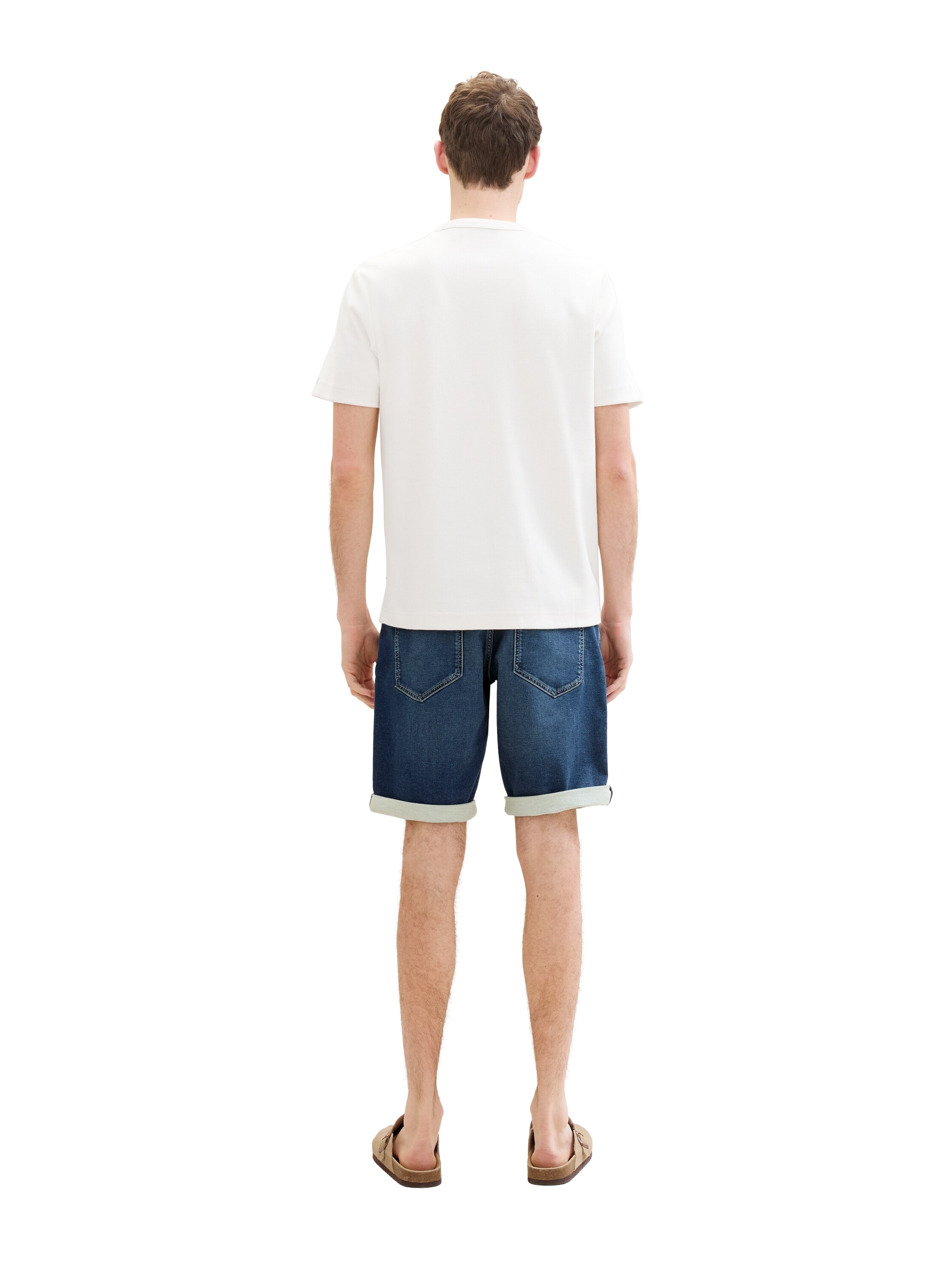 TOM TAILOR Jeansbermudas »JOSH«, mit Markenlabel