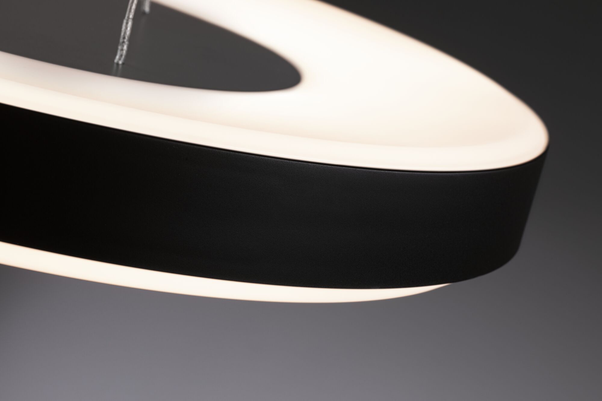 Paulmann Pendelleuchte »Puric Pane«, 1 flammig, LED, dimmbar, Schwarz, Grau, Metall