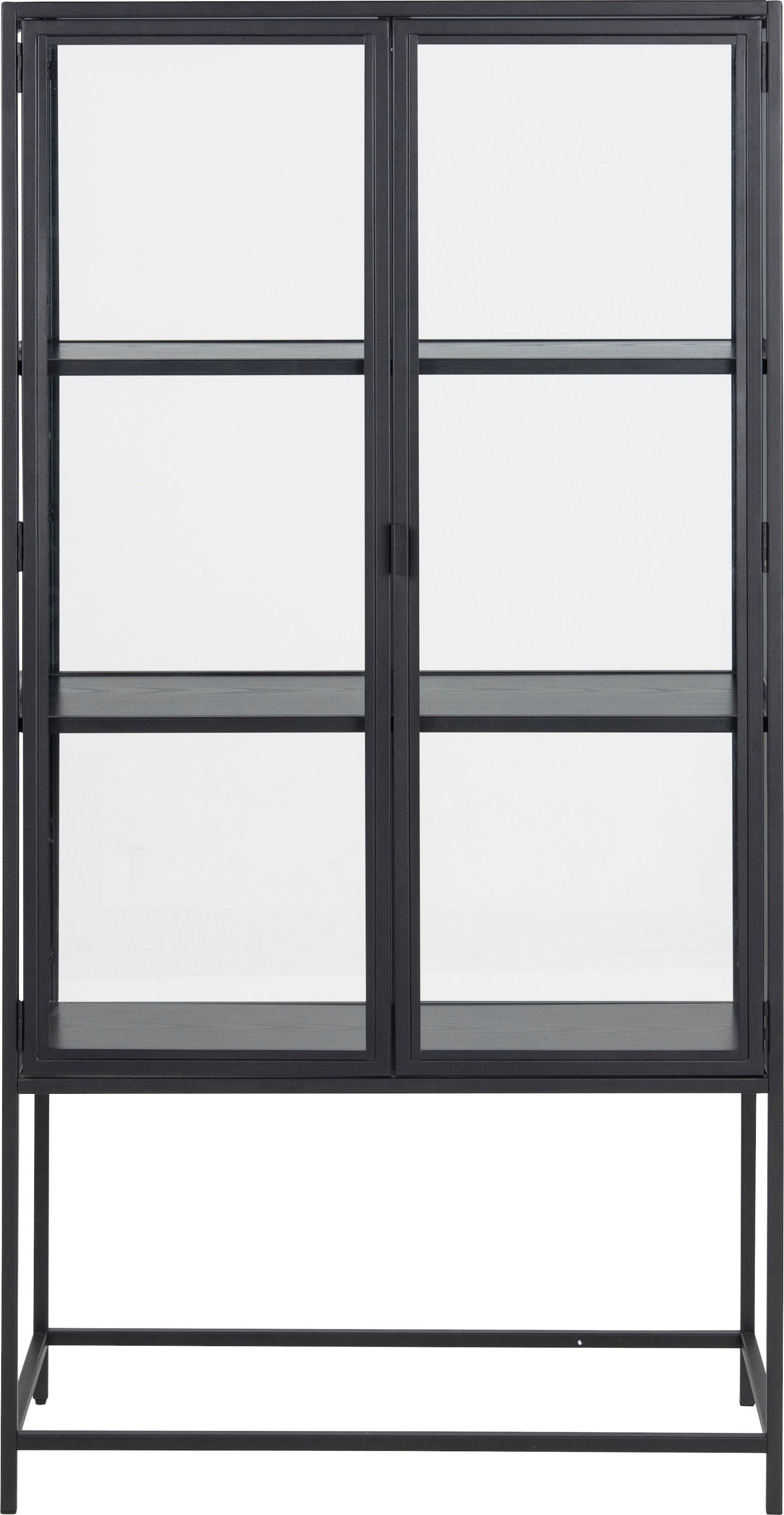ACTONA GROUP Glasvitrine, mit Glastüren und Metallrahmen, 3 Einlegeböden,  B: 77 x H: 150 cm bequem bestellen