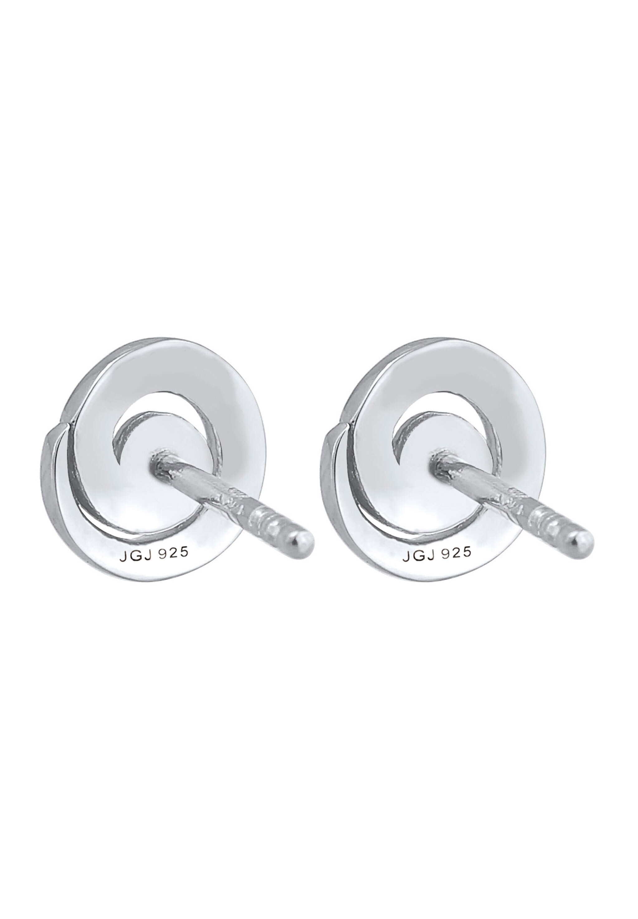 Elli Paar Ohrstecker »Ohrringe Spirale Rund Funkelnd 925 Silber, mit Kristallen von Swarovski®«
