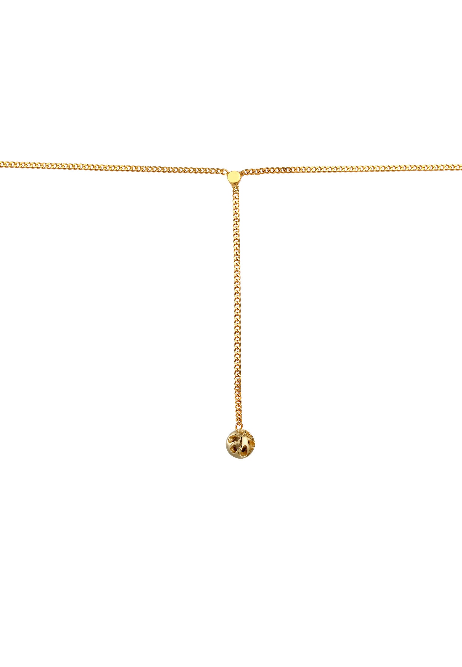 Elli Choker »Halskette Choker Y-kette Solitär Rosa Quarz Rund 925 Silber«