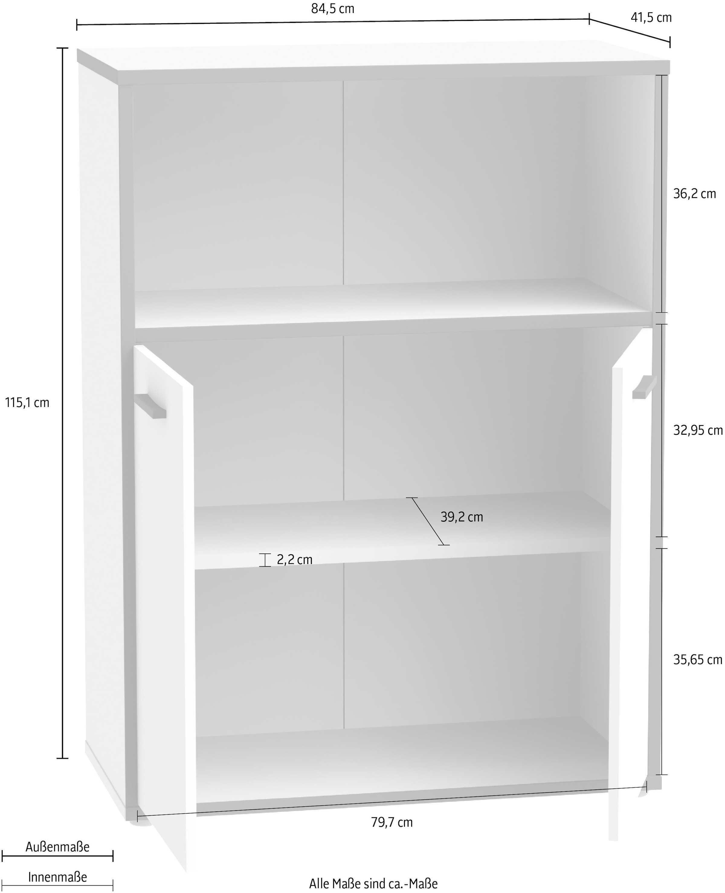 FORTE Kommode »Keflav«, Breite 84,5 cm