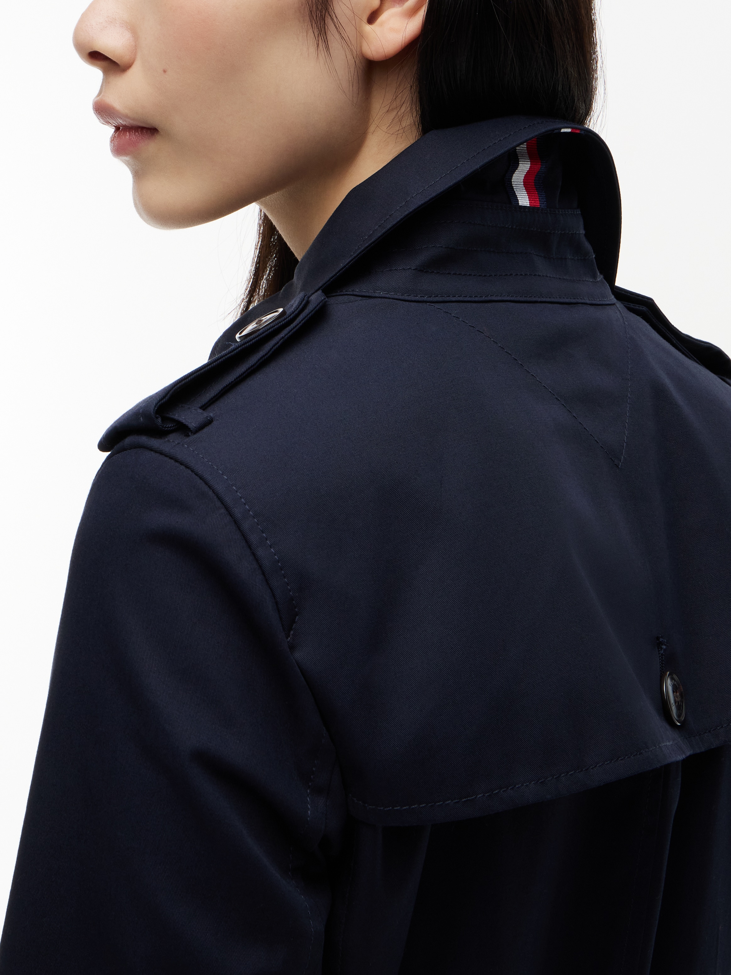 Tommy Hilfiger Langjacke »HERITAGE SINGLE BREASTED TRENCH« mit den typischen Trenchcoat-Details