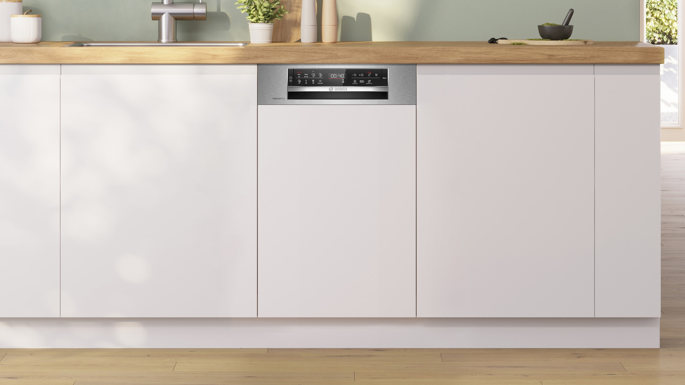 BOSCH teilintegrierbarer Geschirrspüler Serie 6 »SPI6EMS21E« 10 tlg. Maßgedecke Mit 3-fach Rack Matic & 2 Sprüharmen im Oberkorb