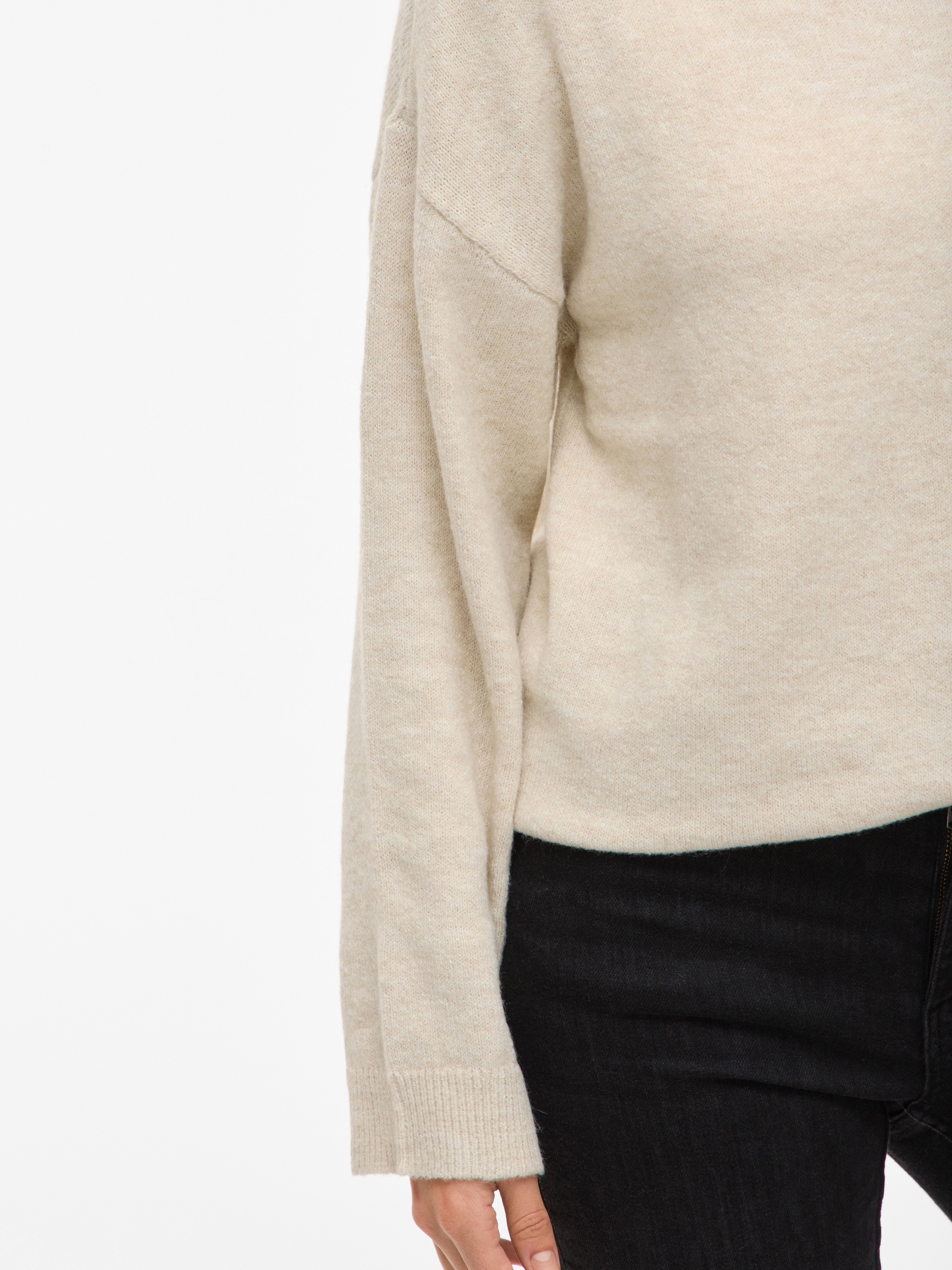 Vila Strickpullover »VILIGA L/S O-NECK KNIT TOP - NOOS«
