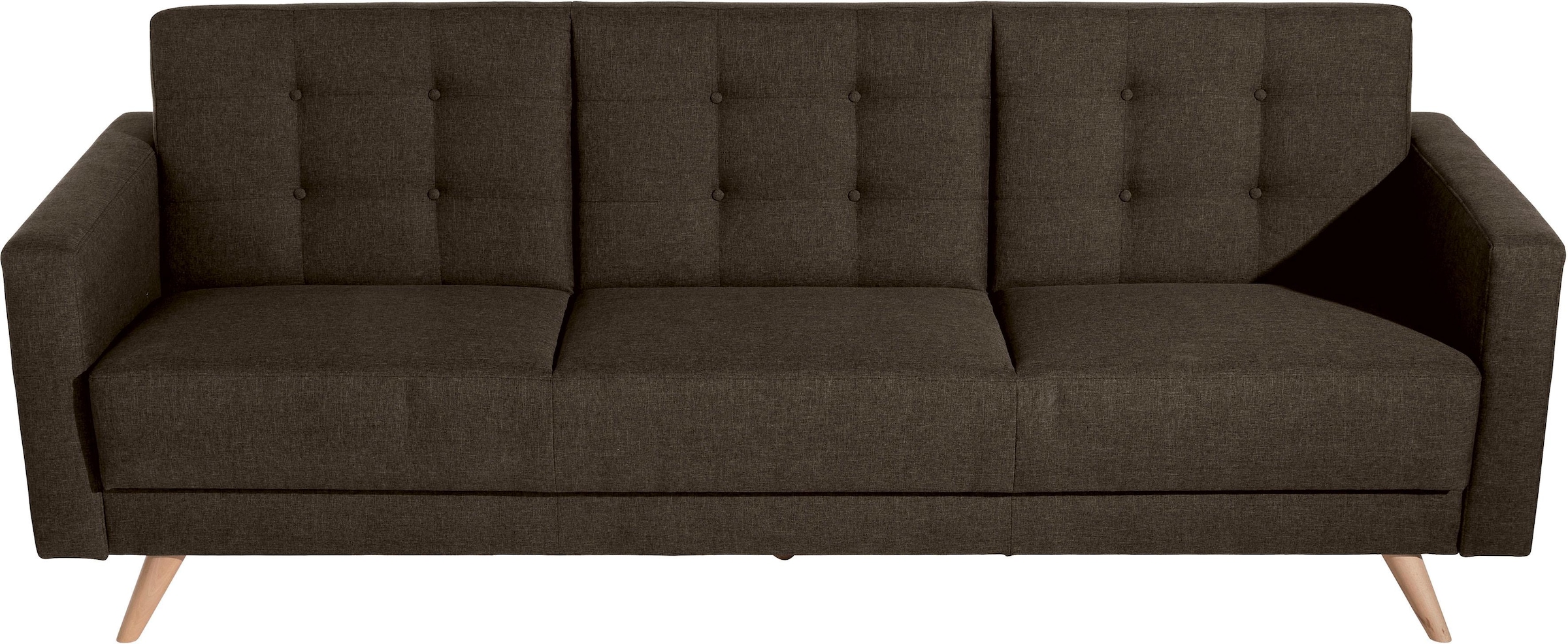 3-Sitzer »Julius«, Schlafsofa, inklusive Bettfunktion & Bettkasten, Breite 224 cm