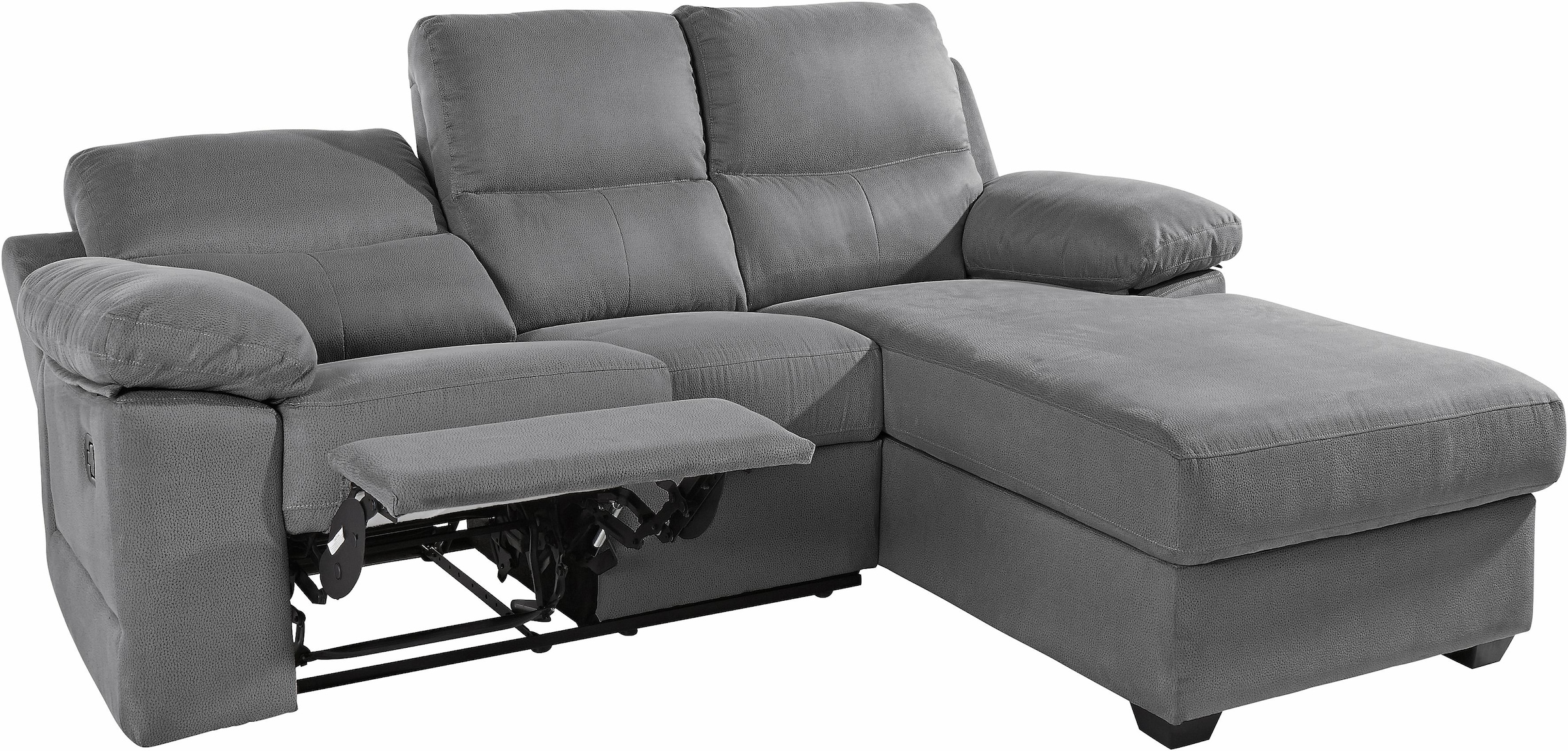 ATLANTIC home collection Ecksofa »Conrad L-Form«, mit Relaxfunktion und Federkern, mit Bettkasten