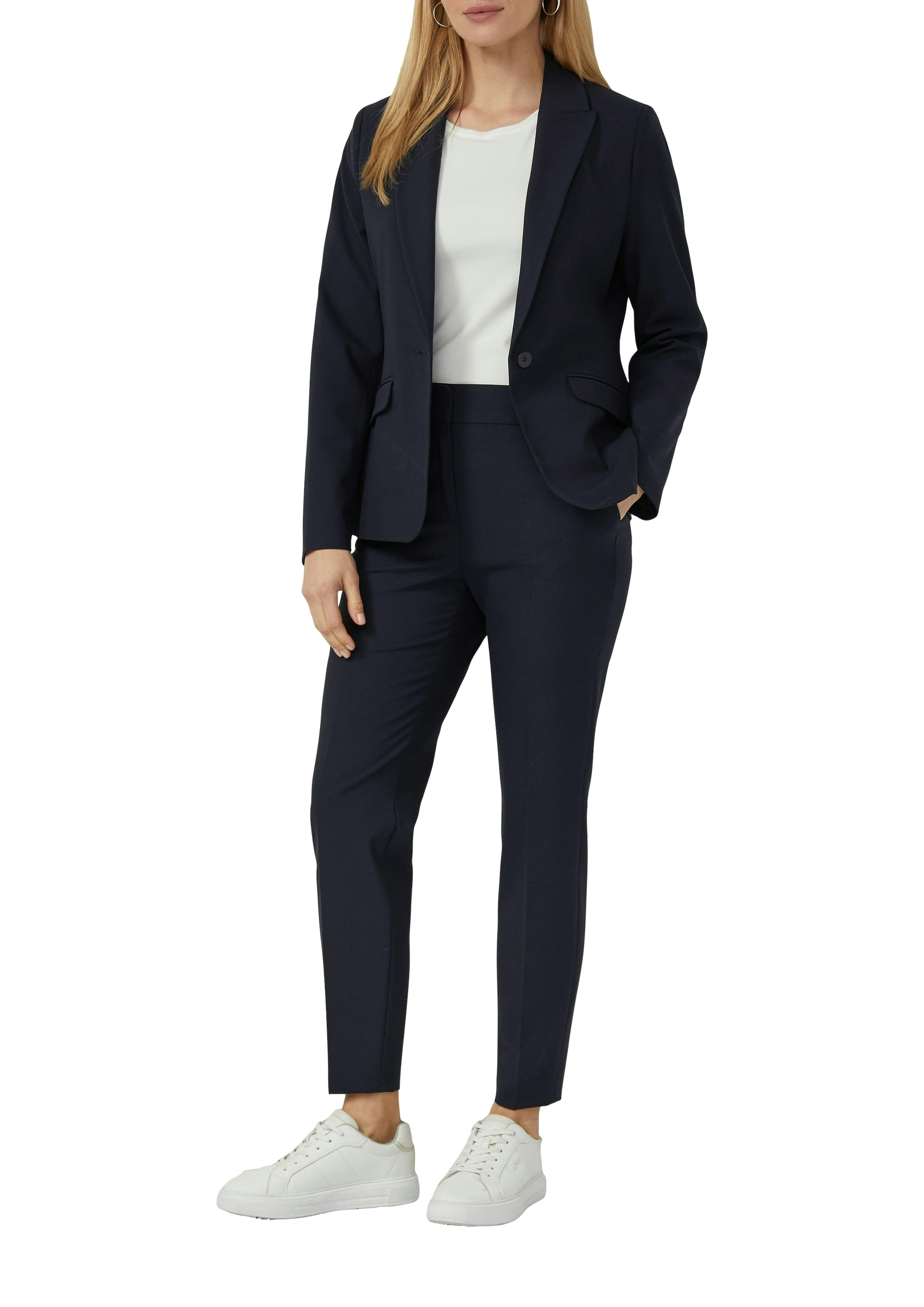 s.Oliver BLACK LABEL Stoffhose  mit schmalem Bein, Viskose-Stretch
