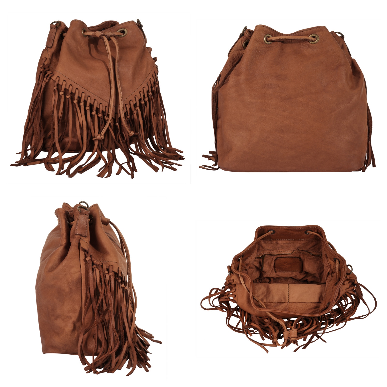 Samantha Look Shopper, echt Leder, Made in Italy
