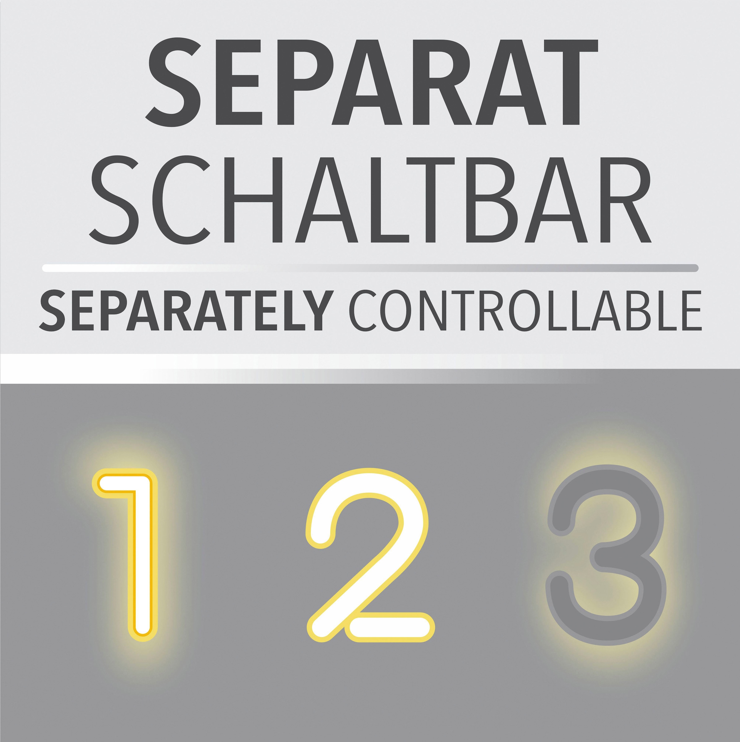 JUST LIGHT LED Deckenleuchte »BEDGING«, 2 flammig, Leuchtmittel LED-Board-LED-Board | LED fest integriert-LED fest integriert