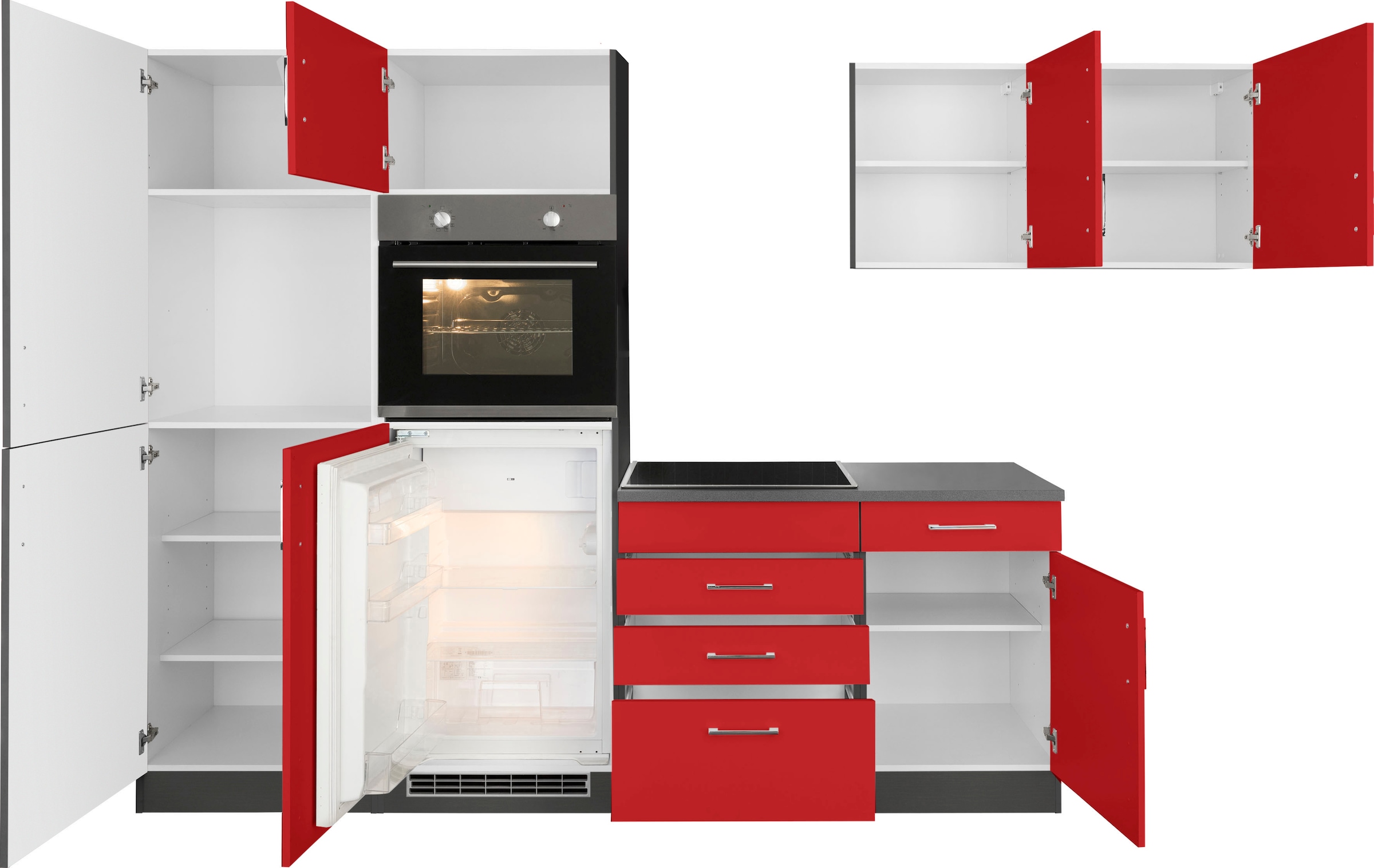 KOCHSTATION Winkelküche »KS-Paris«, ohne E-Geräte, Stellbreite 290/220 cm