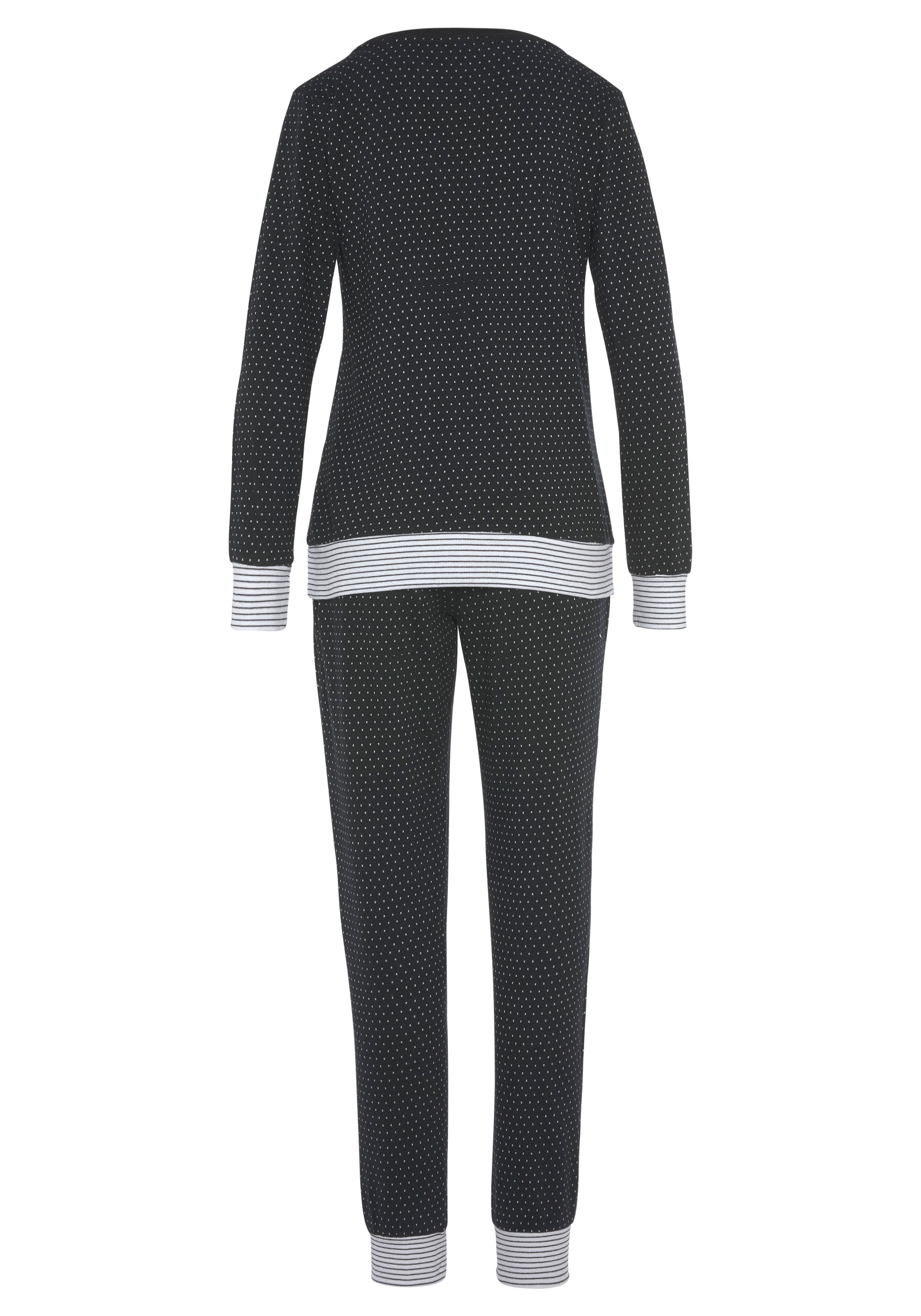 Vivance Dreams Pyjama 2 tlg. mit Pünktchen- und Streifenmuster