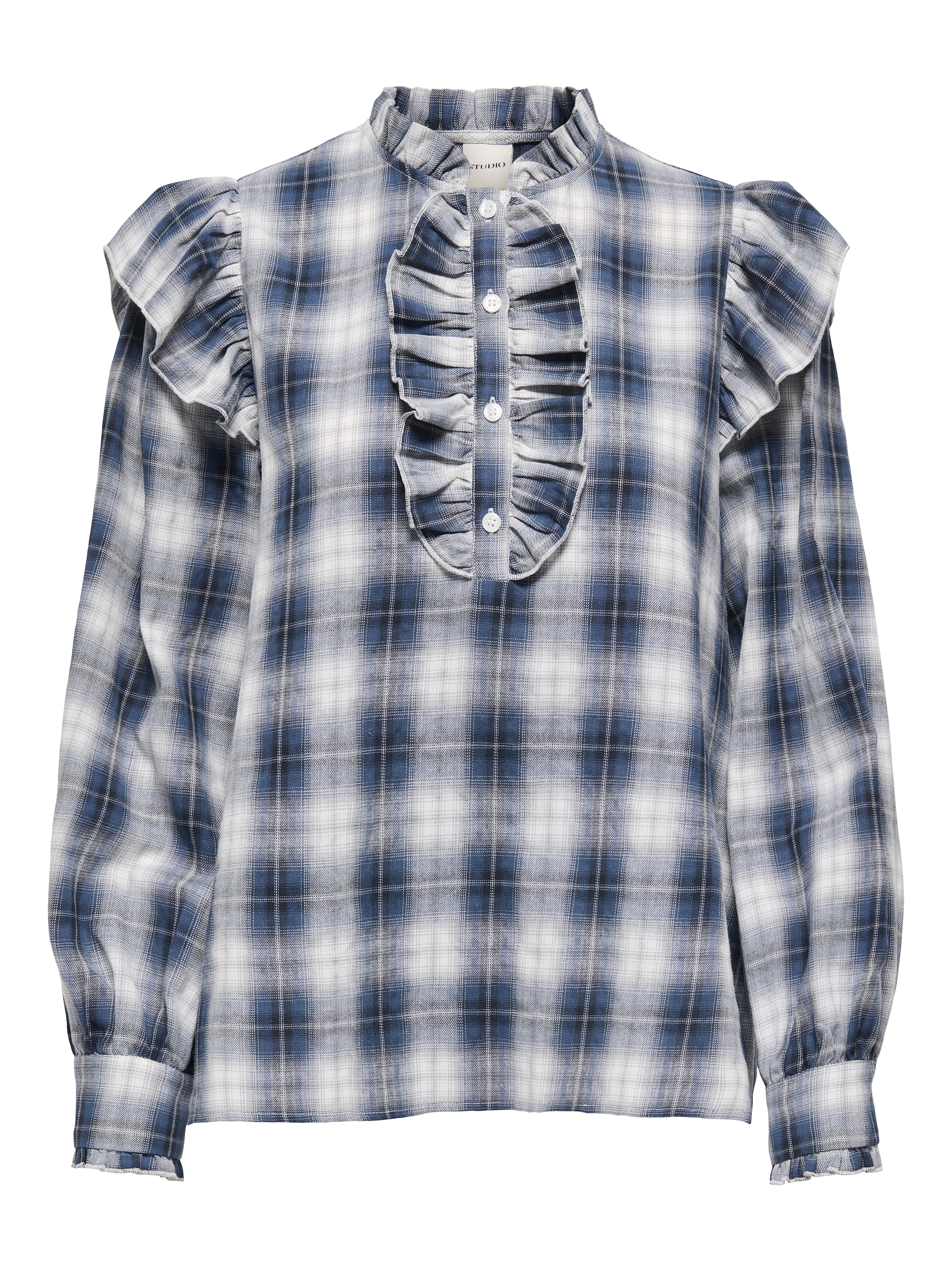 ONLY Langarmbluse »ONLFIGA L/S FLOUNCE TOP WVN«