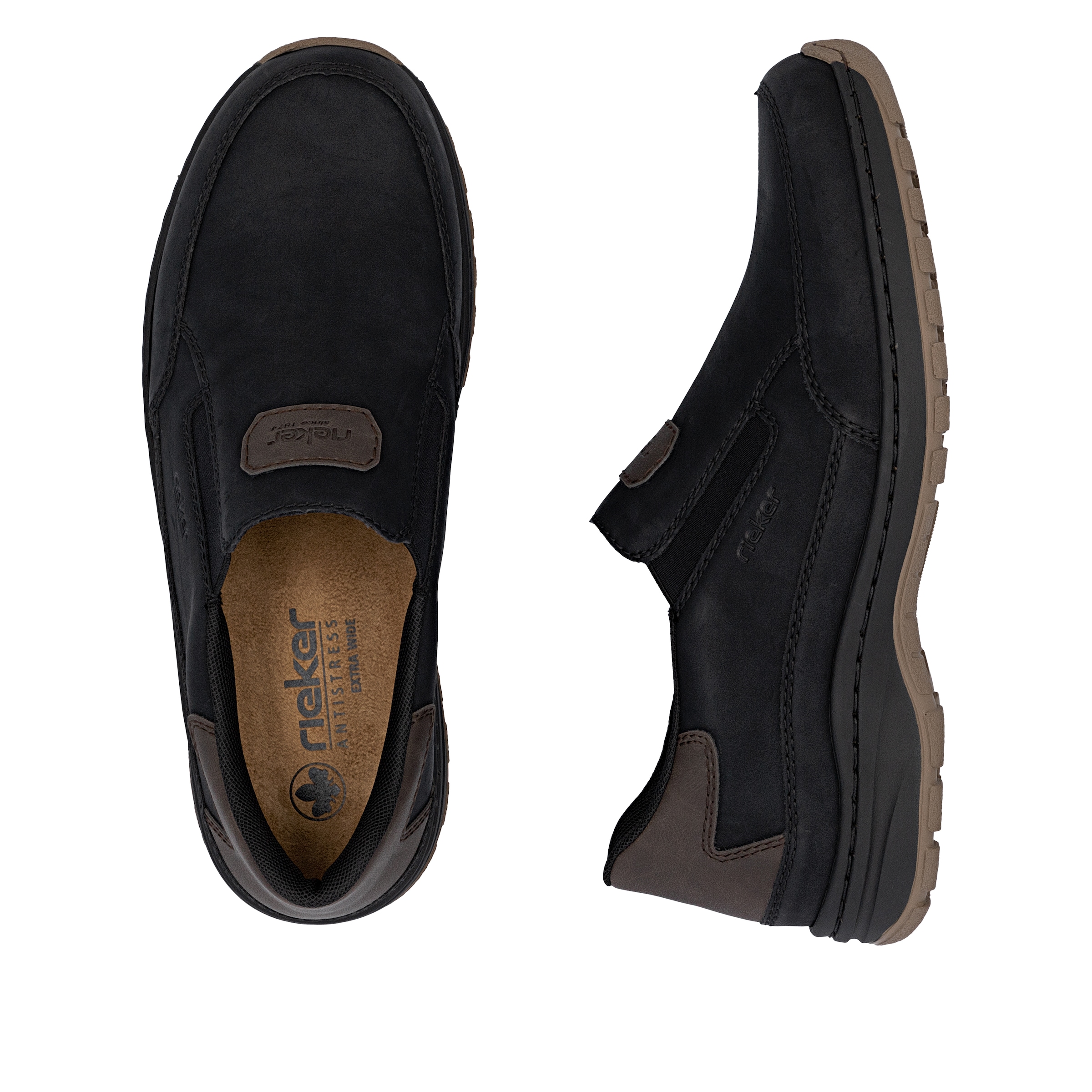 Rieker Slipper  Schlupfschuh, Halbschuh, Slip-on Sneaker mit Stretcheinsätze
