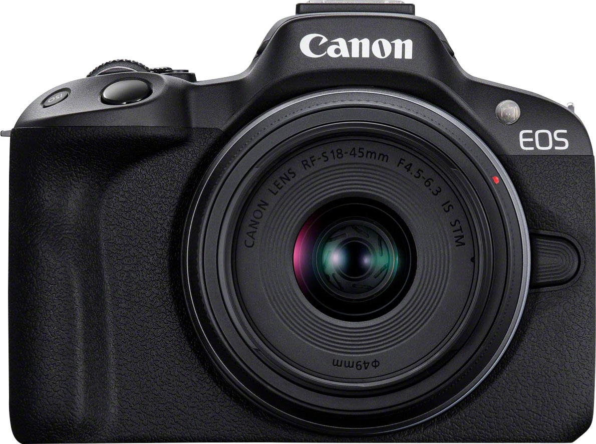 Canon Systemkamera »EOS R50 18-45 IS Bluetooth-WLAN, 18-45mm RF-S 24,2 STM inkl. 18-45mm bei + IS STM, IS RF-S F4.5-6.3 Objektiv Kit«, RF-S MP, F4.5-6.3